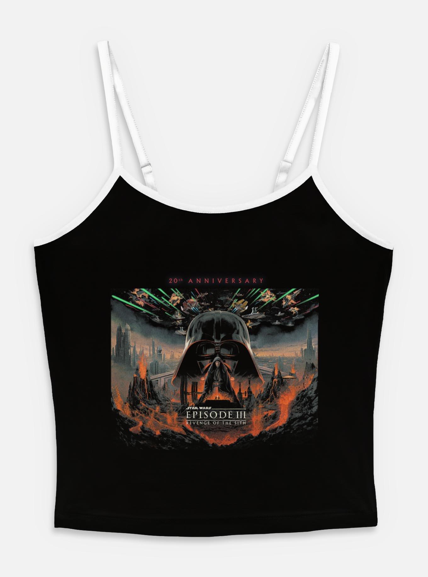 Star Wars Episode III: Revenge Of The Sith 20th Anniversary Scenic Poster Womens Cami, BLACK, hi-res