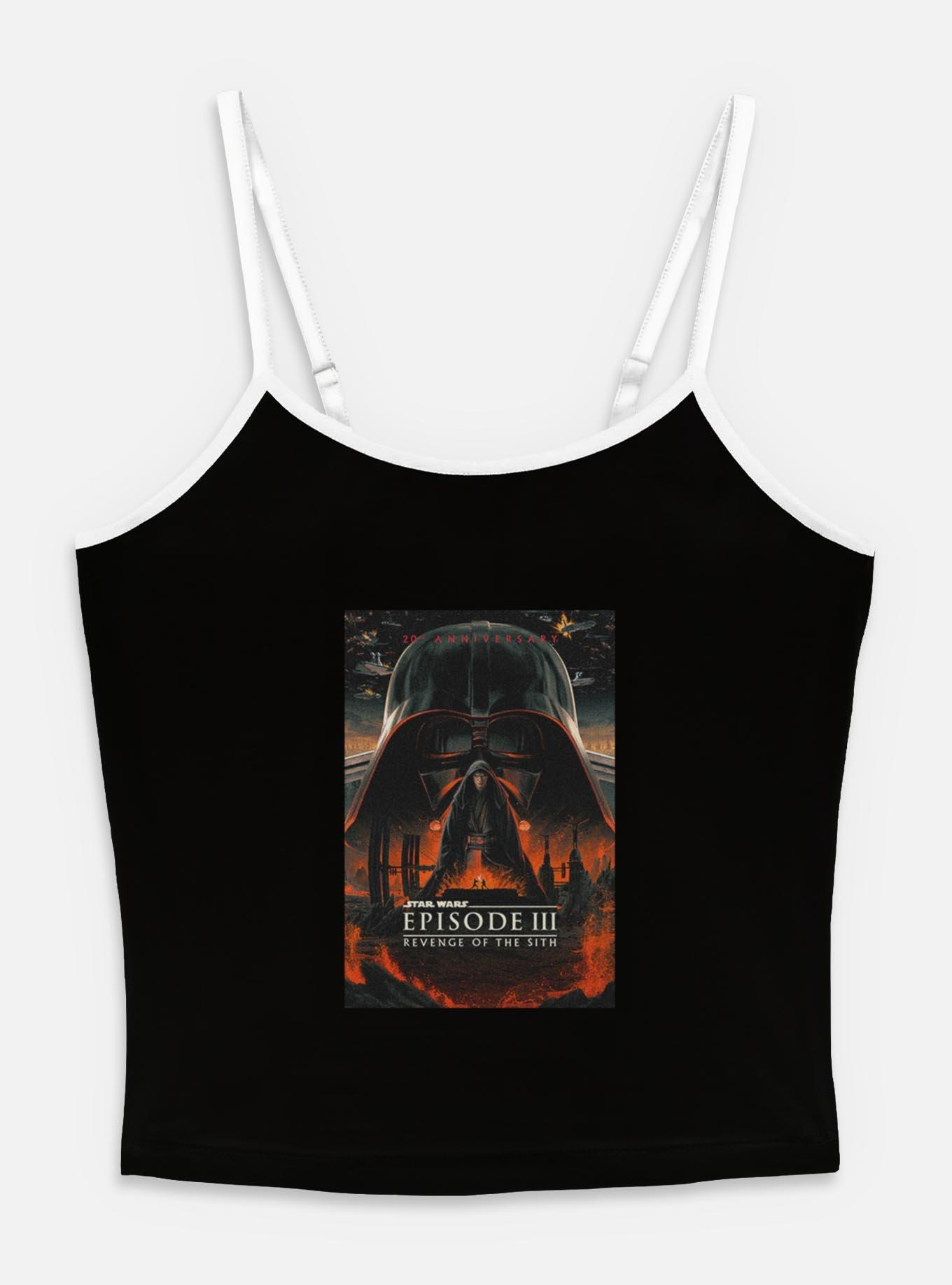 Star Wars Episode III: Revenge Of The Sith 20th Anniversary Poster Womens Cami, BLACK, hi-res