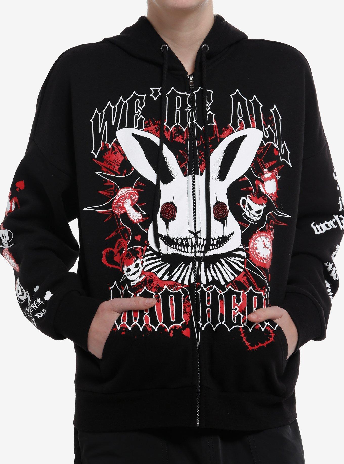 Mad Tea Party White Rabbit Girls Hoodie, , hi-res