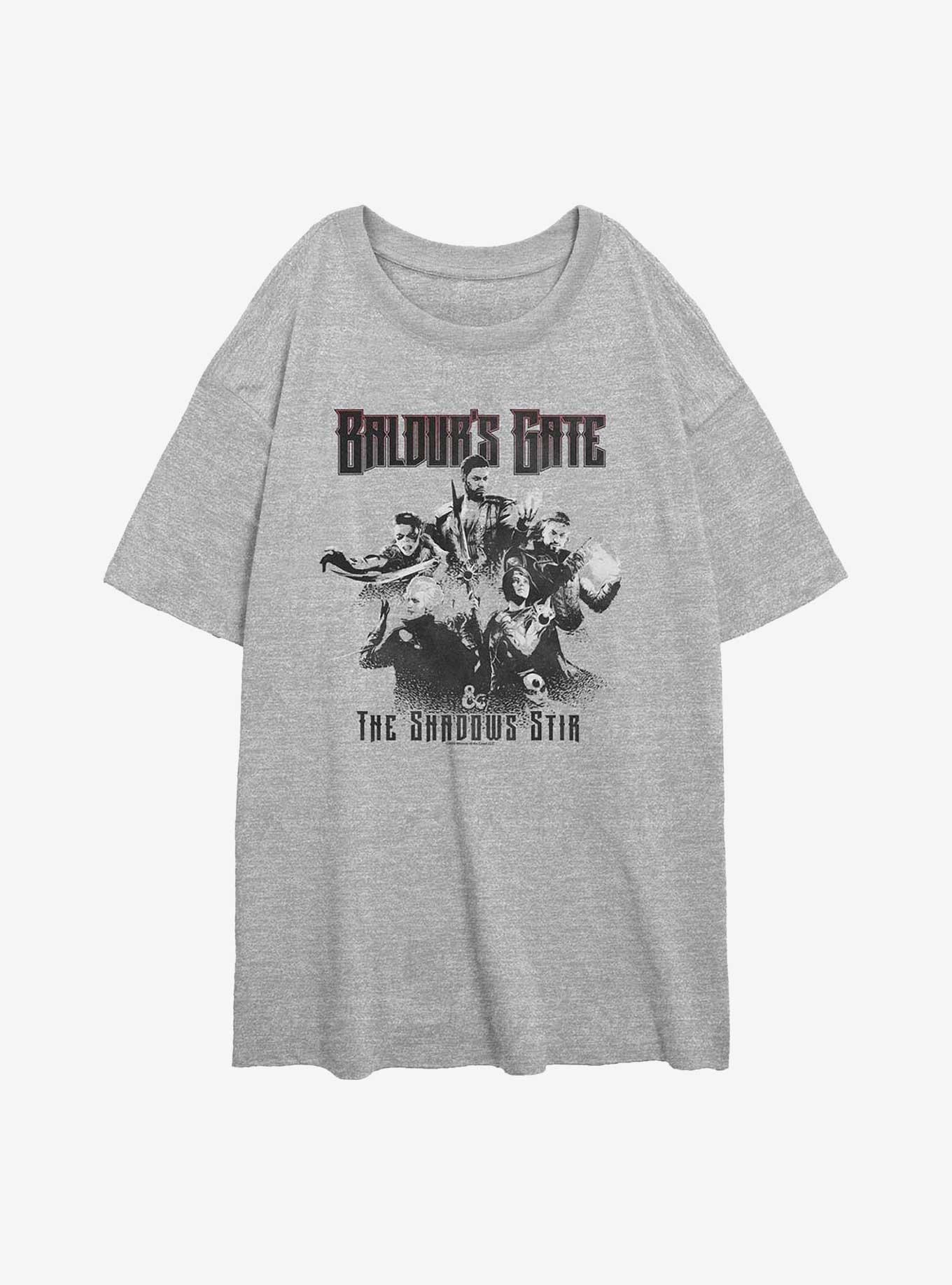 Dungeons & Dragons Baldur's Gate The Shadows Stir Girls Oversized T-Shirt, , hi-res
