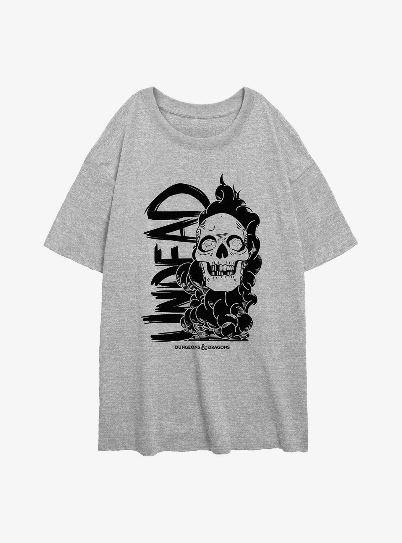 Dungeons & Dragons Undead Skull Girls Oversized T-Shirt, , hi-res