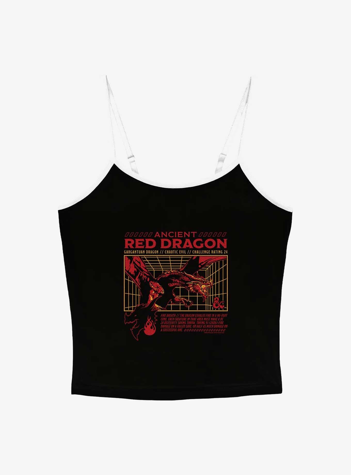 Dungeons & Dragons Red Dragon Stats Girls Cami Tank, , hi-res