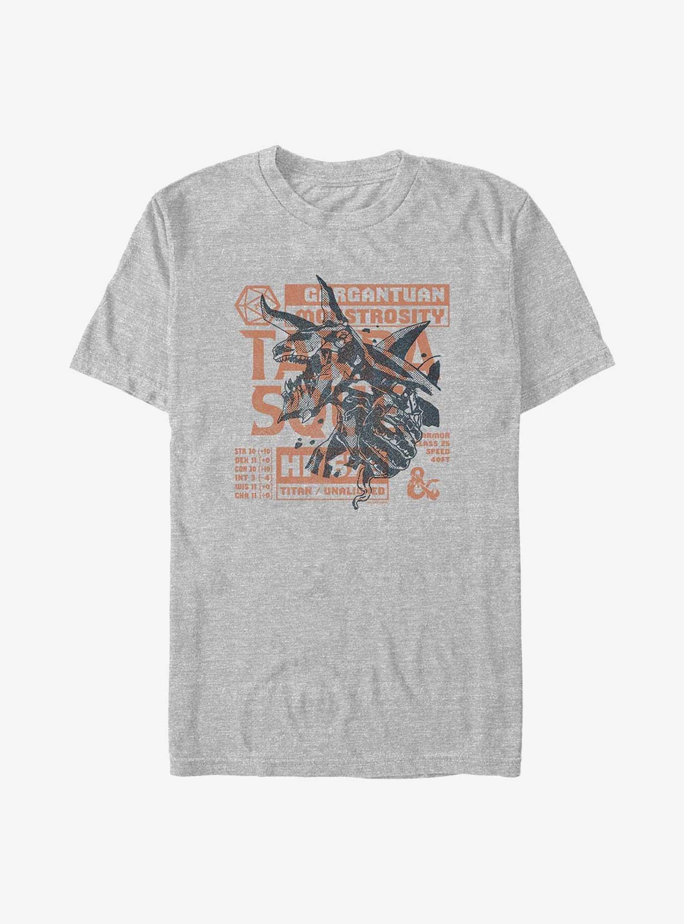 Dungeons & Dragons Terrasque Monster Stats T-Shirt