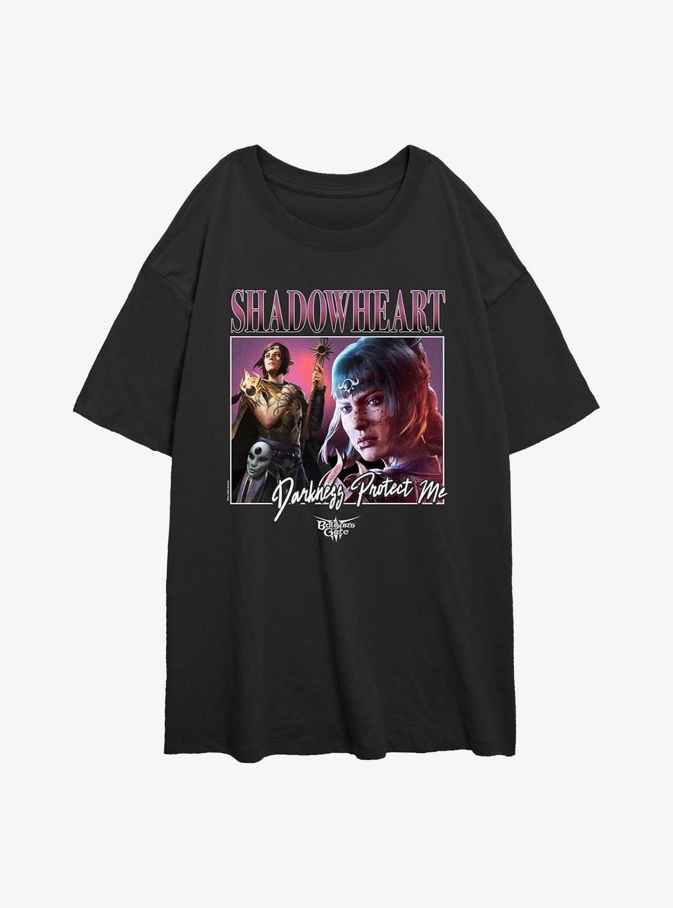 Dungeons & Dragons Baldur's Gate Shadowheart Vintage Darkness Girls Oversized T-Shirt, , hi-res
