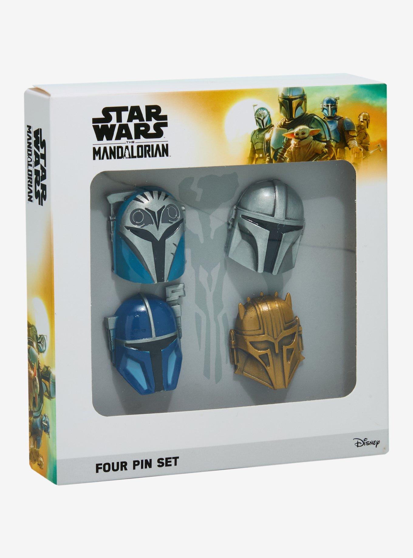 Star Wars The Mandalorian Helmet Enamel Pin Set, , hi-res