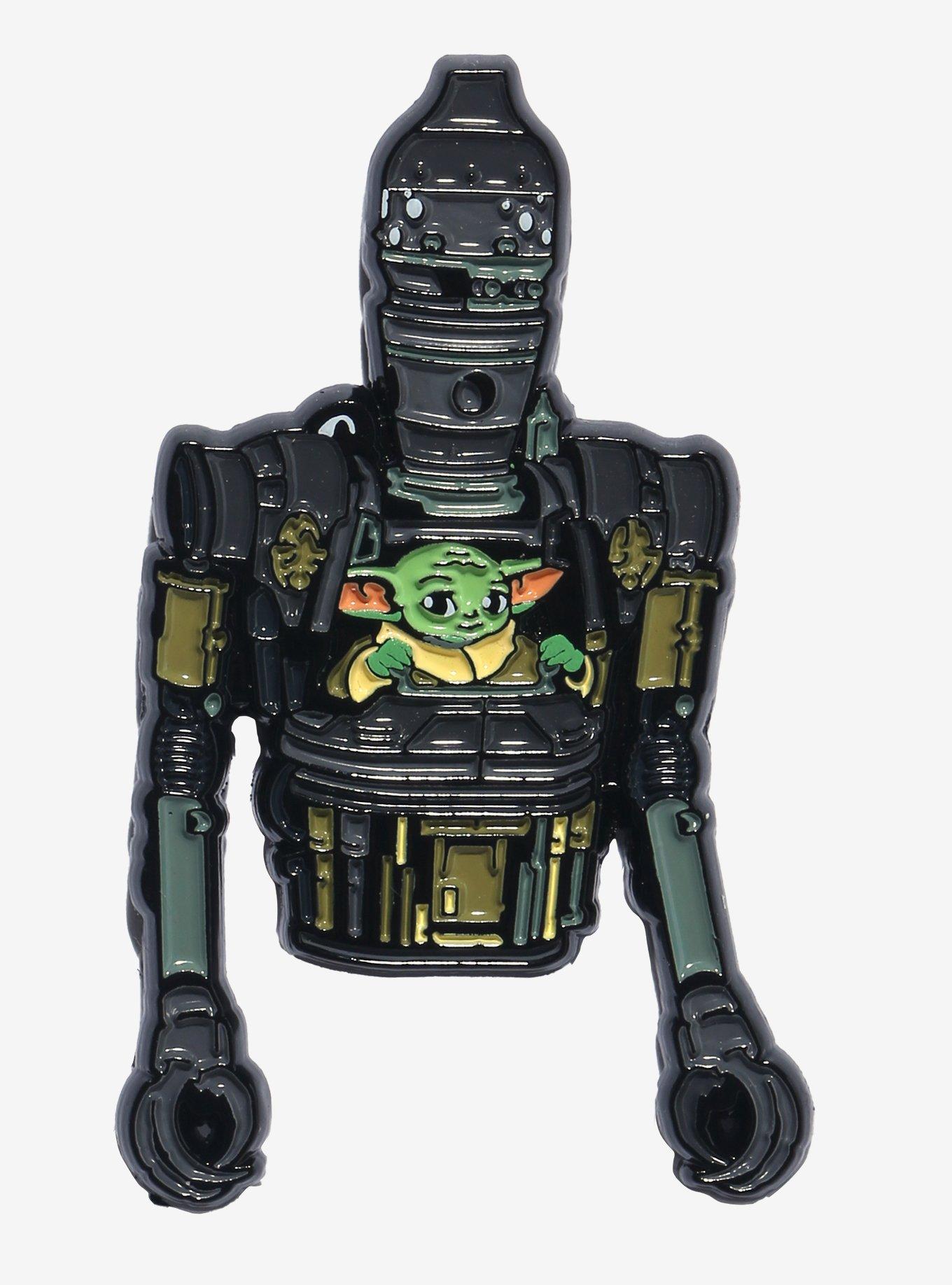 Star Wars The Mandalorian Grogu & IG-12 Enamel Pin, , hi-res