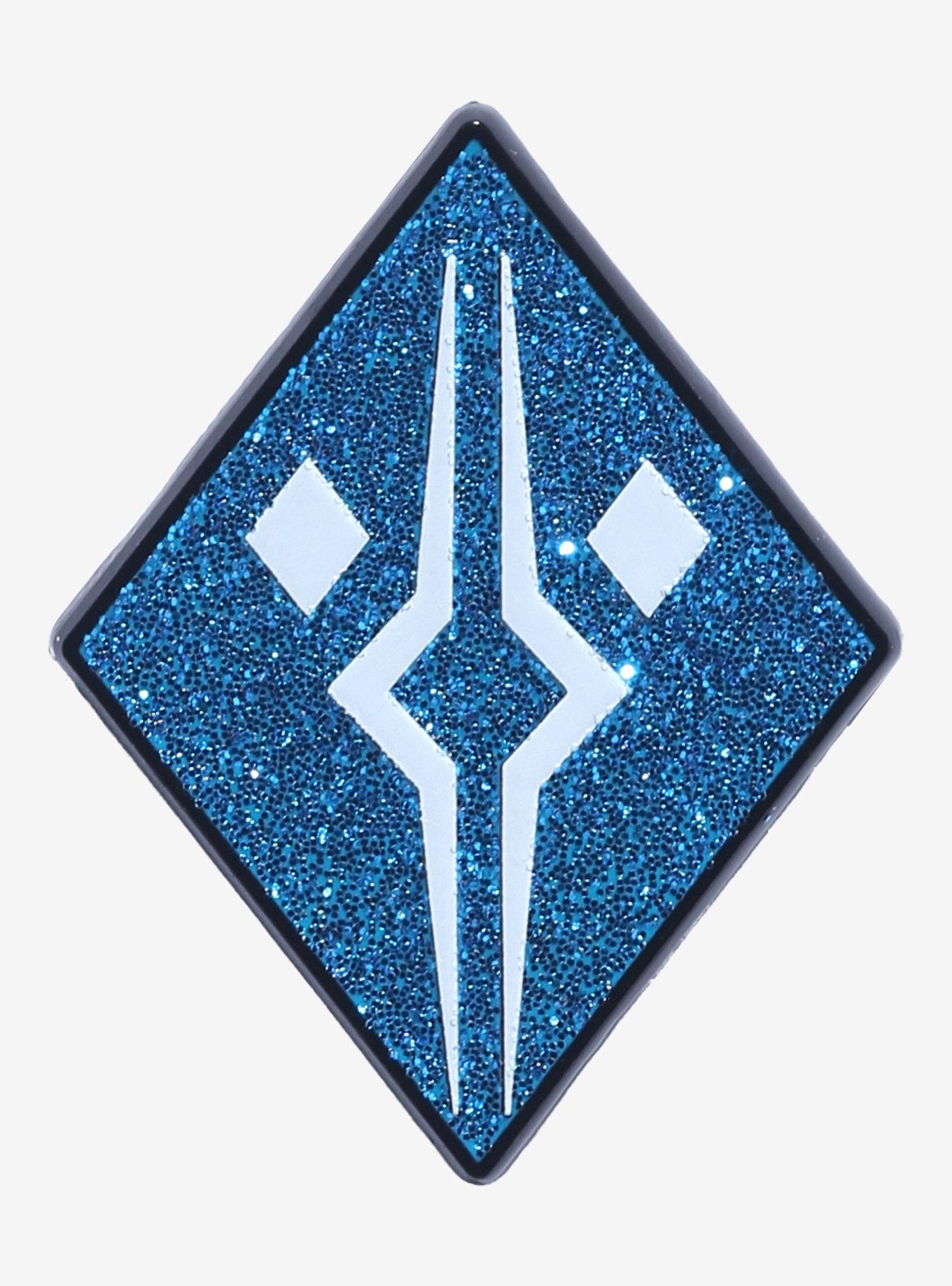 Star Wars Ahsoka Tano Fulcrum Glitter Enamel Pin, , hi-res