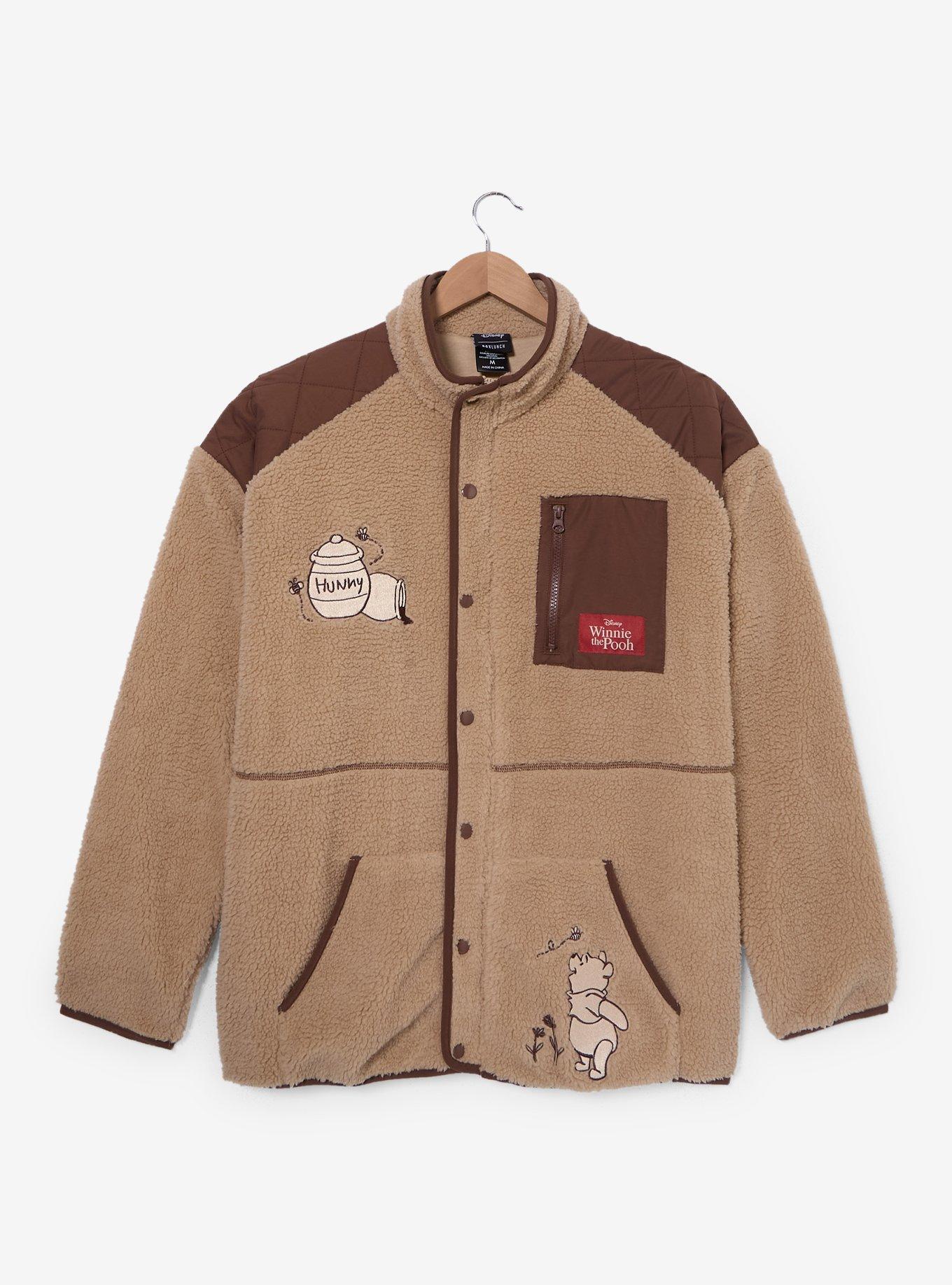 Disney Winnie the Pooh Tonal Icons Sherpa Jacket - BoxLunch Exclusive, , hi-res