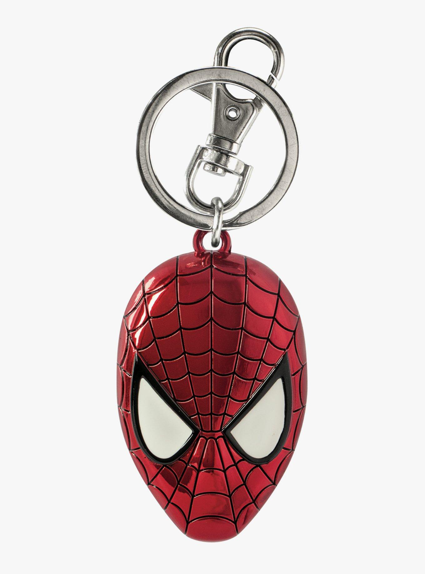Marvel Spider-Man Mask Pewter Keychain, , hi-res