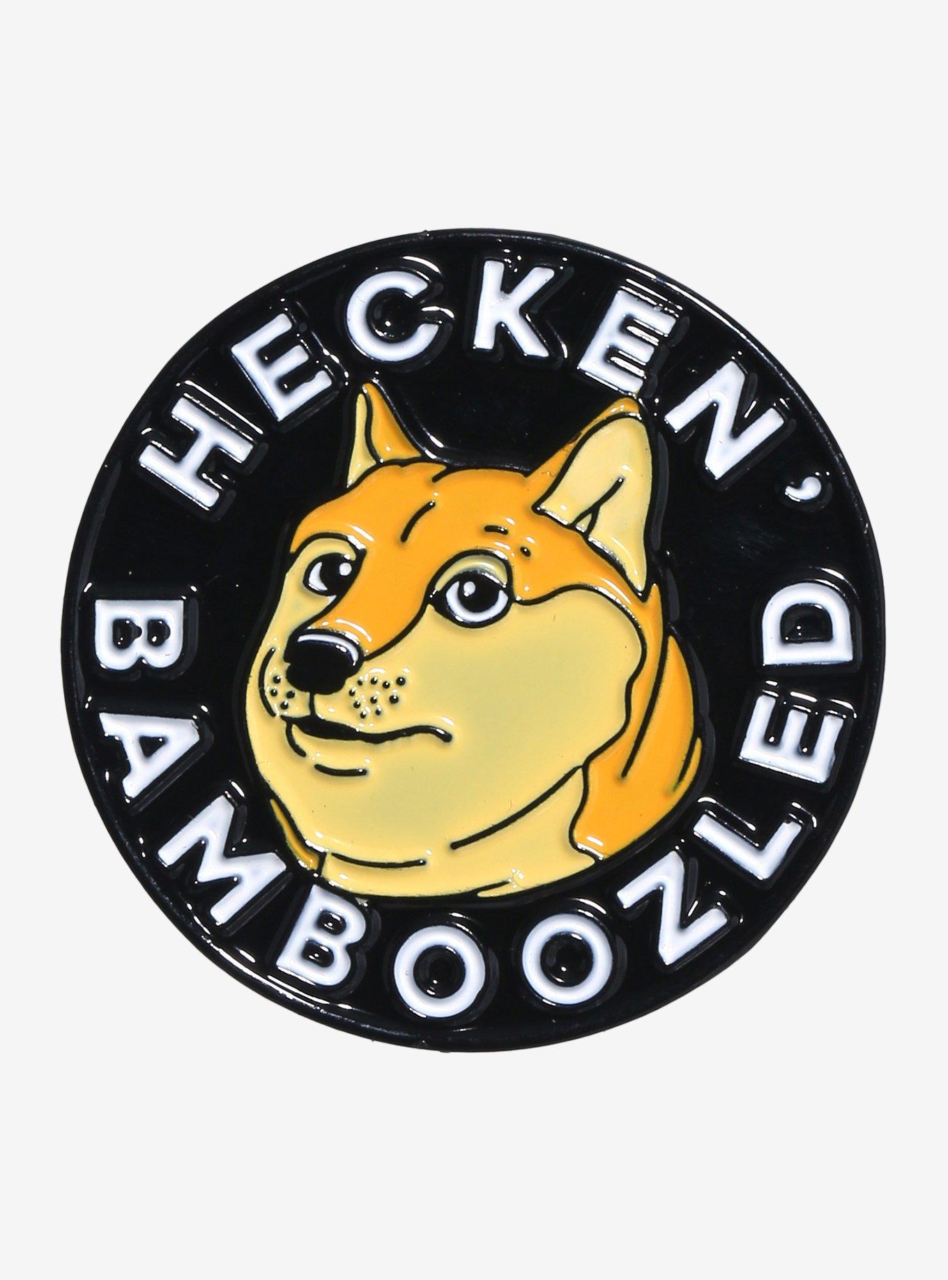 Dog Hecken' Bamboozled Enamel Pin, , hi-res