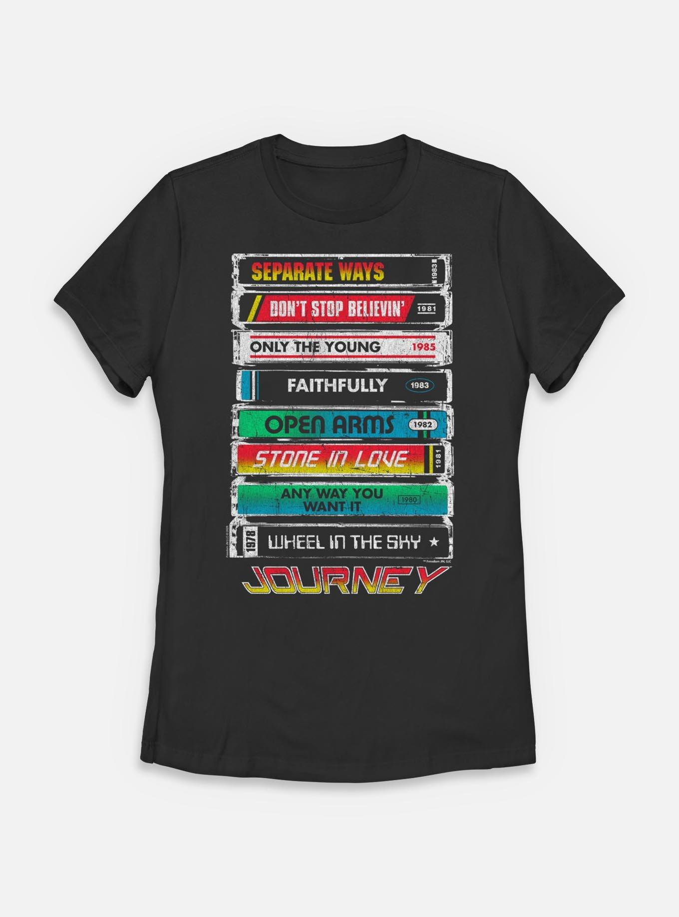 Journey Tape Deck Hits Womens T-Shirt,New Products : American Fashion Style Bags On Sale