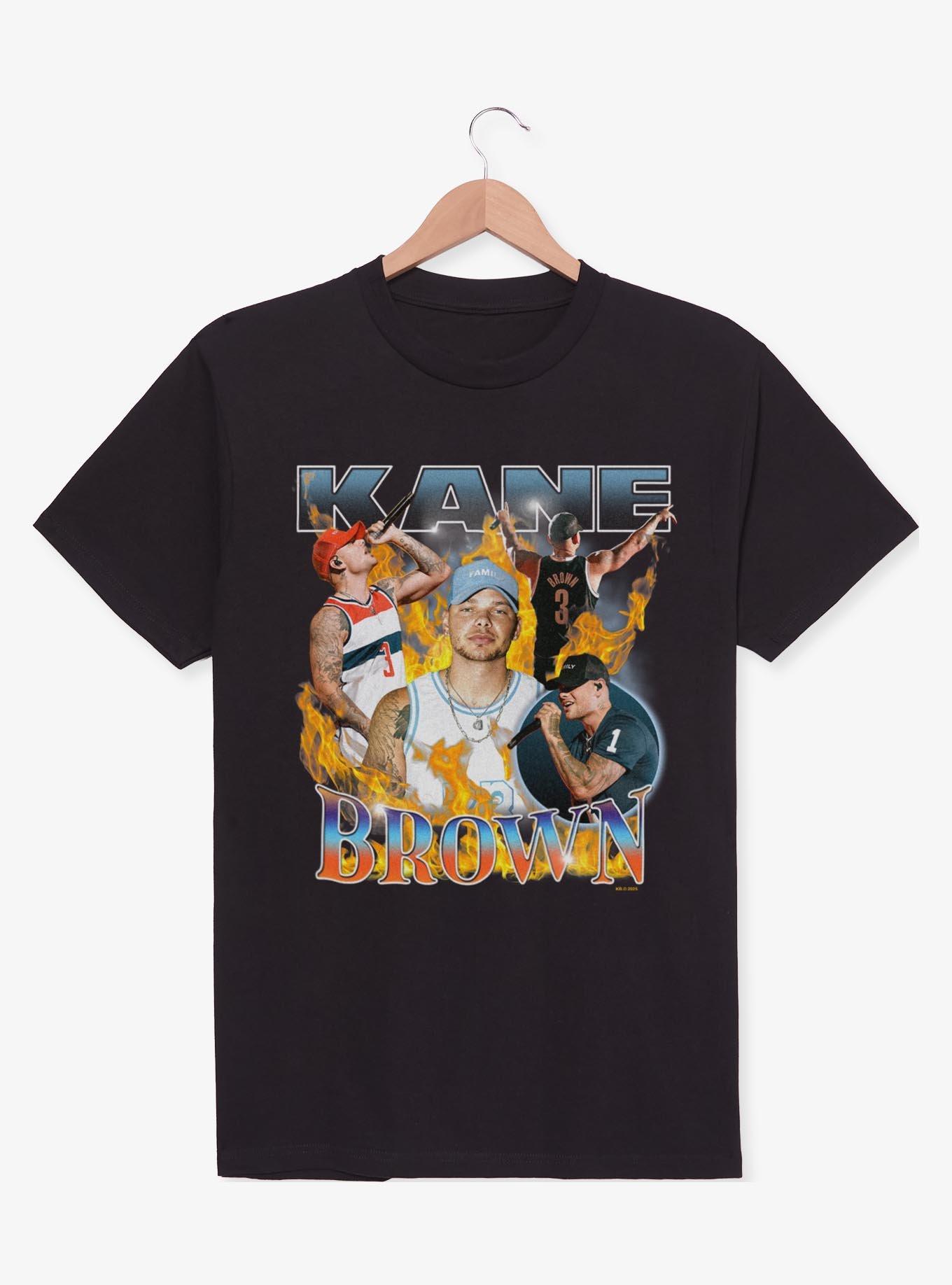 Kane Brown Flames Collage T-Shirt,New Products : American Fashion Style Bags On Sale