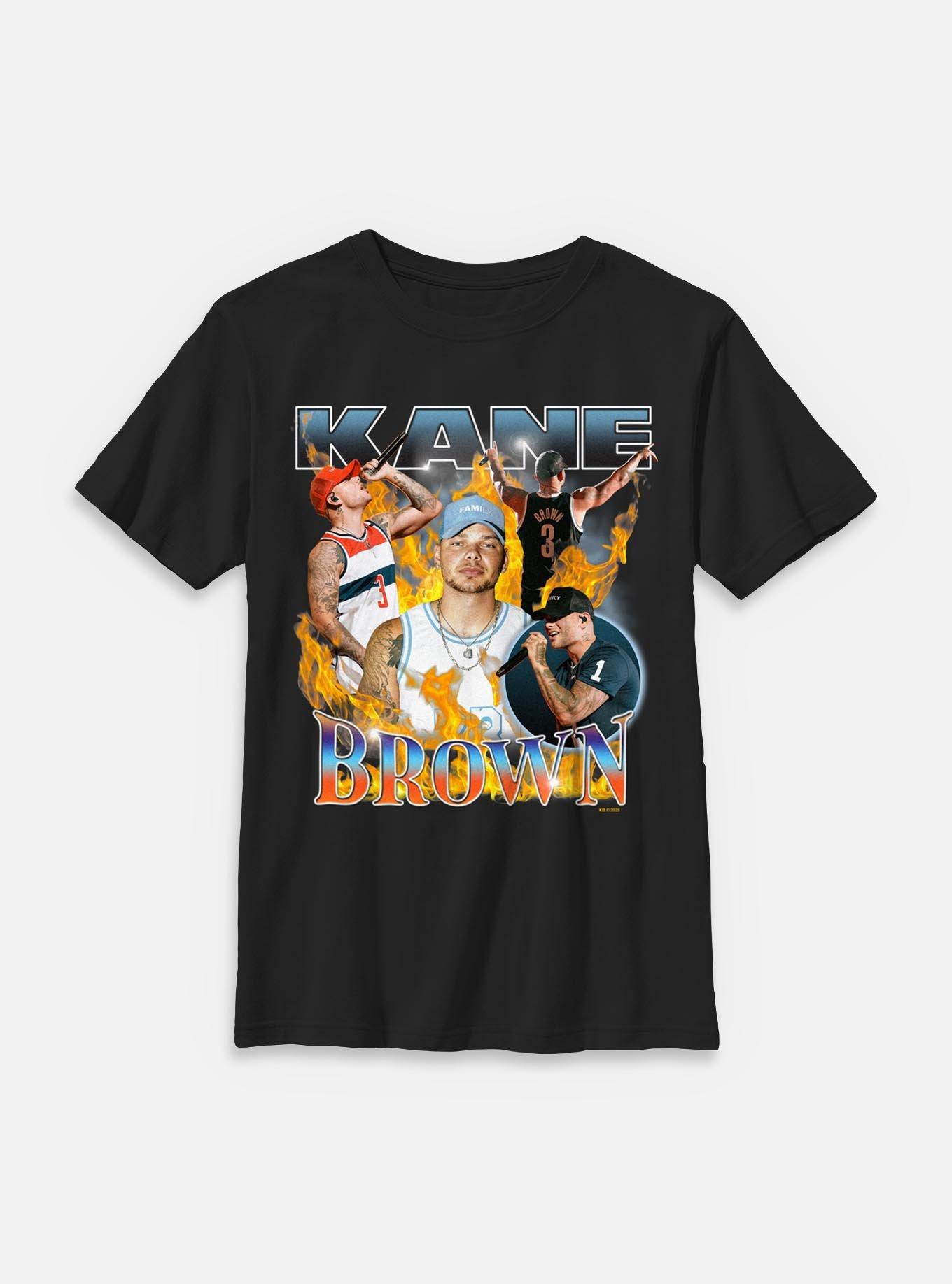 Kane Brown Flames Collage Youth T-Shirt, , hi-res