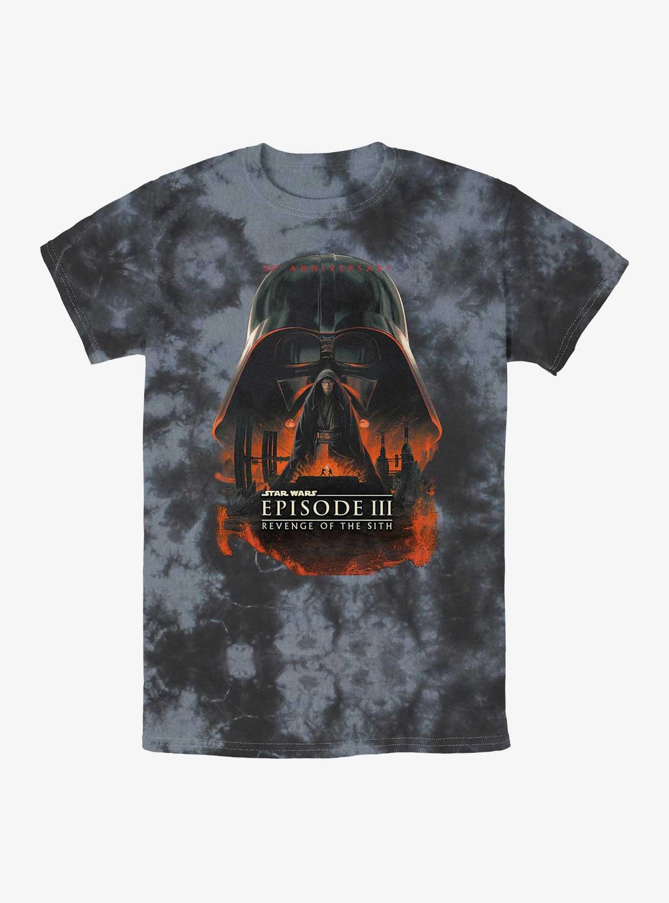 Star Wars Episode III: Revenge Of The Sith 20th Anniversary Poster Tie-Dye T-Shirt, , hi-res