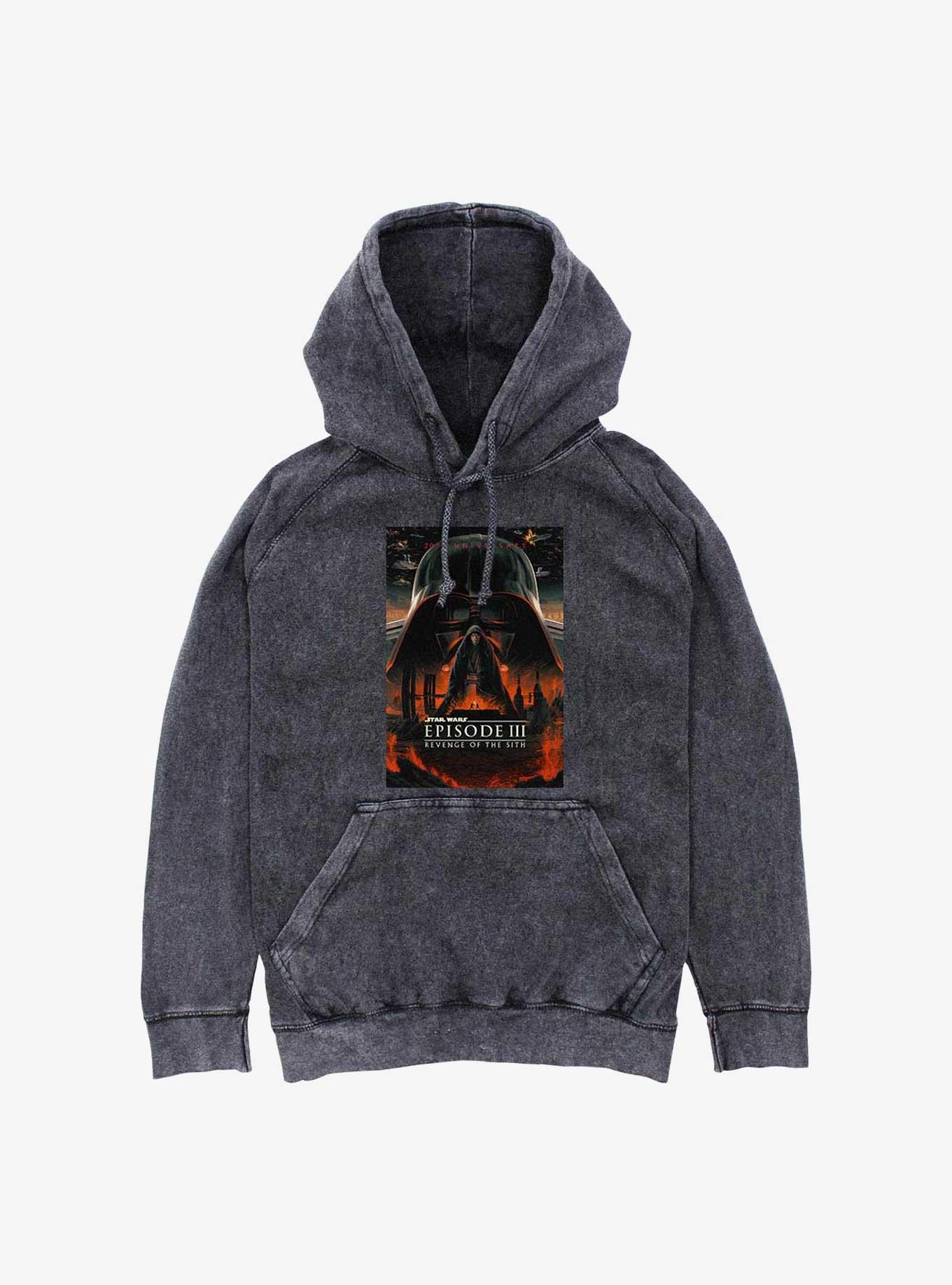Star Wars Episode III: Revenge Of The Sith 20th Anniversary Poster Mineral Wash Hoodie, , hi-res