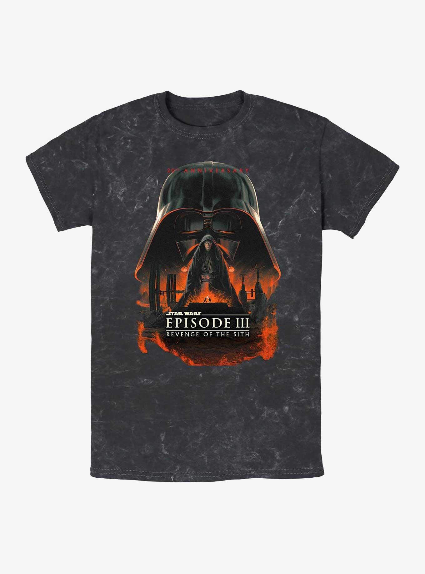 Star Wars Episode III: Revenge Of The Sith 20th Anniversary Poster Mineral Wash T-Shirt, , hi-res
