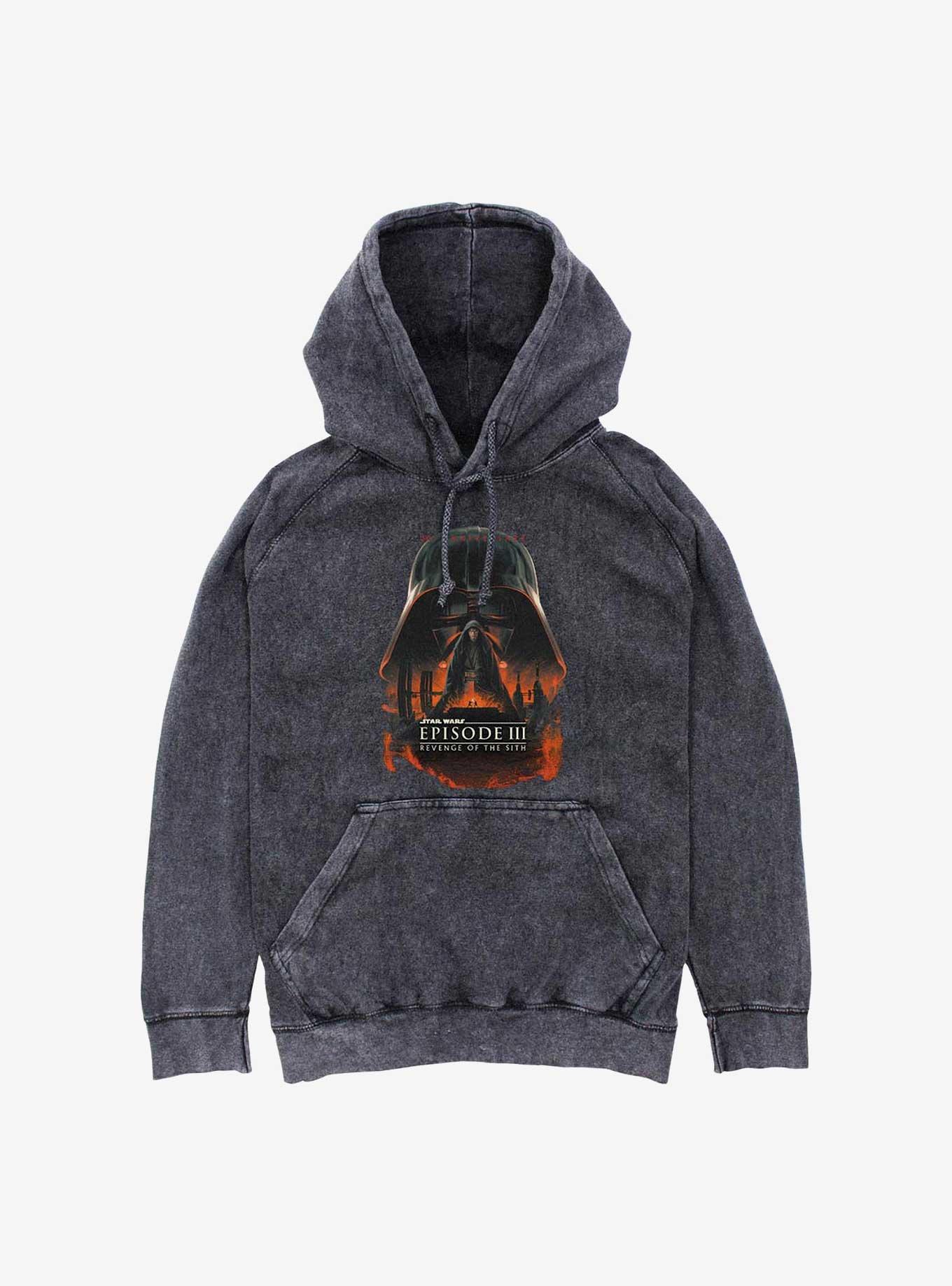 Star Wars Episode III: Revenge Of The Sith 20th Anniversary Poster Mineral Wash Hoodie, , hi-res