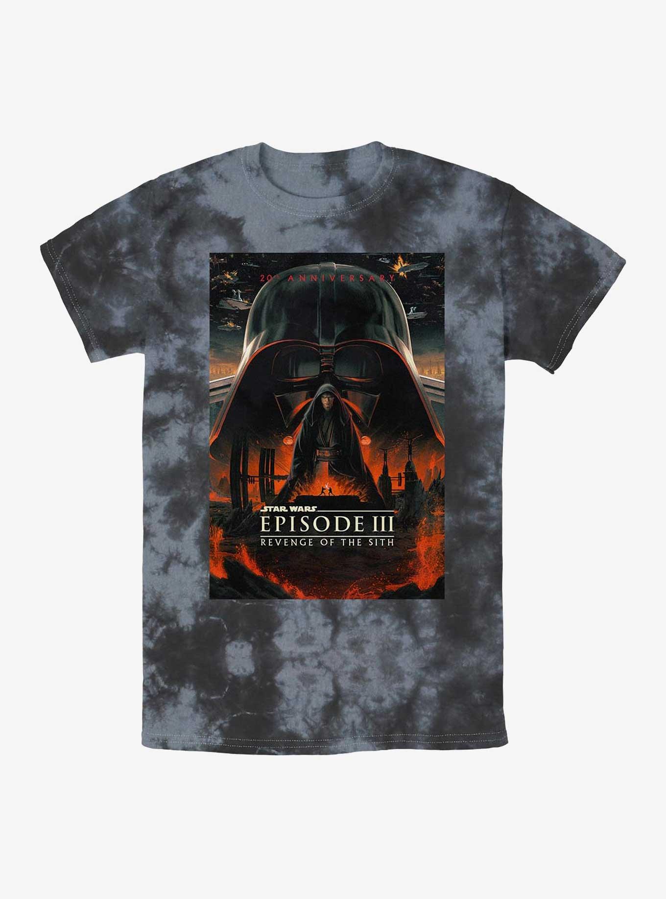 Star Wars Episode III: Revenge Of The Sith 20th Anniversary Poster Tie-Dye T-Shirt, , hi-res