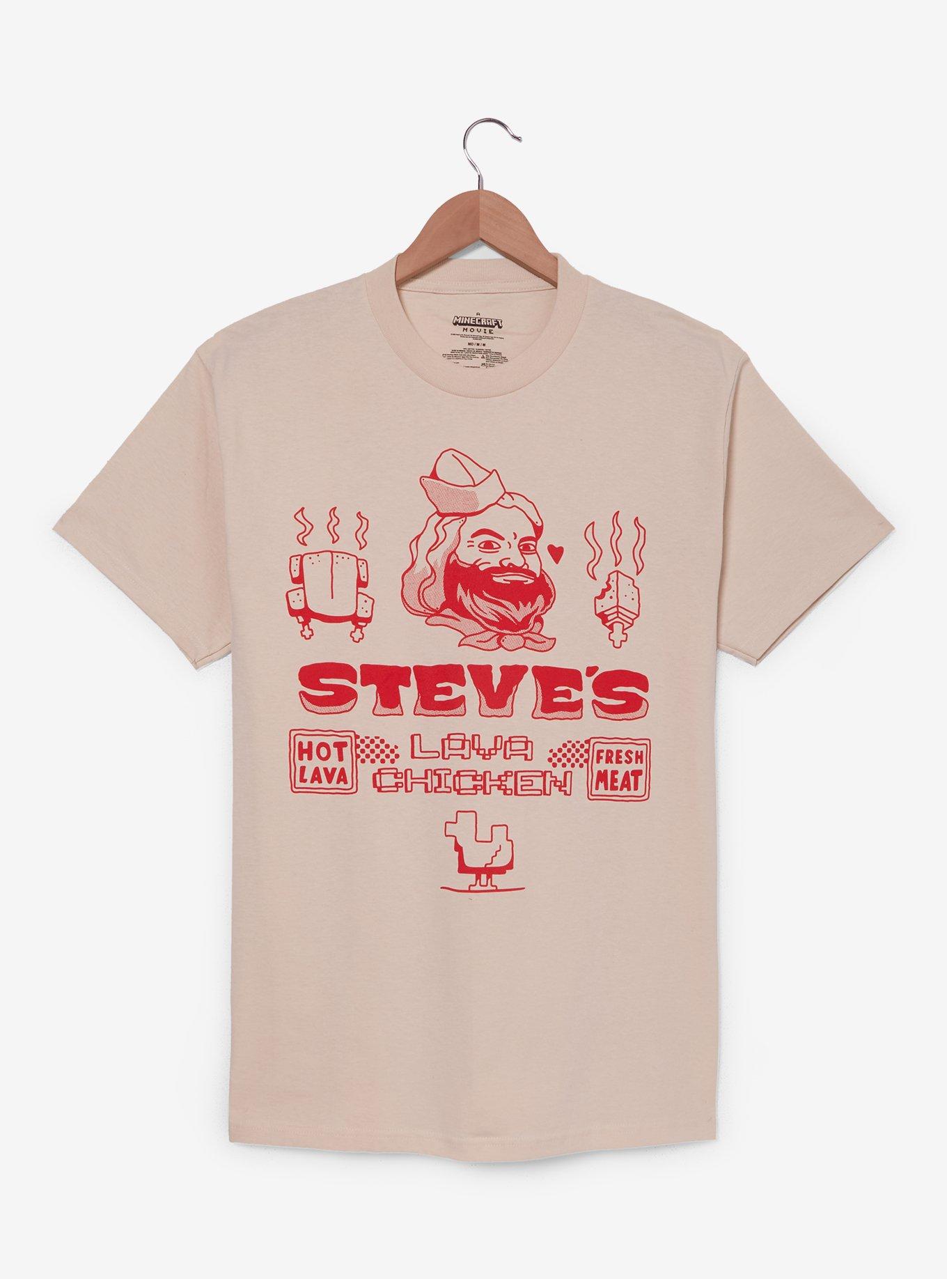 Minecraft Movie Steve's Lava Chicken Graphic T-Shirt — BoxLunch Exclusive, , hi-res