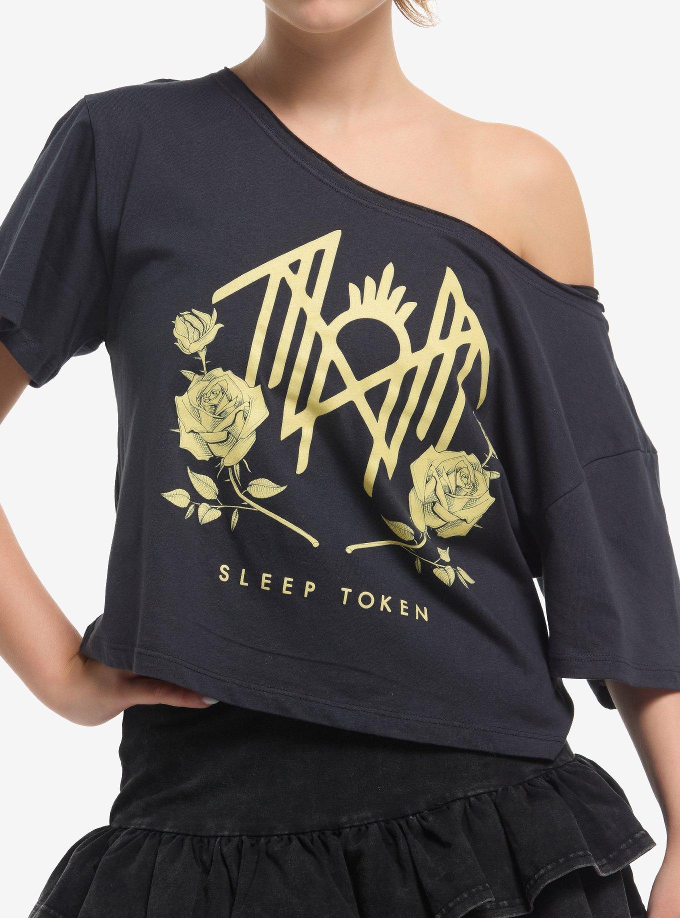 Sleep Token Roses Off-Shoulder Girls T-Shirt, , hi-res