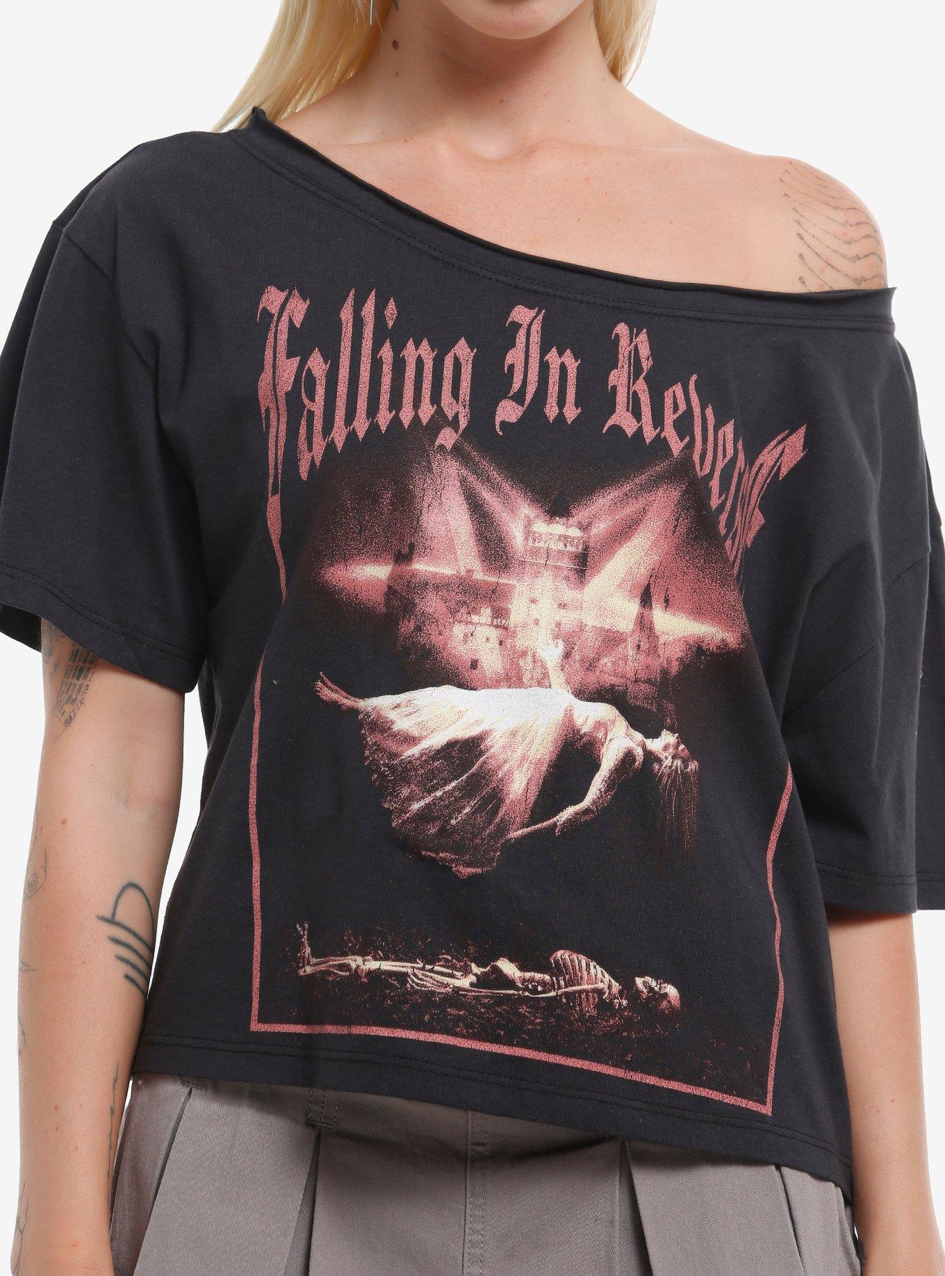 Falling In Reverse Floating Girls Off-Shoulder T-Shirt, , hi-res