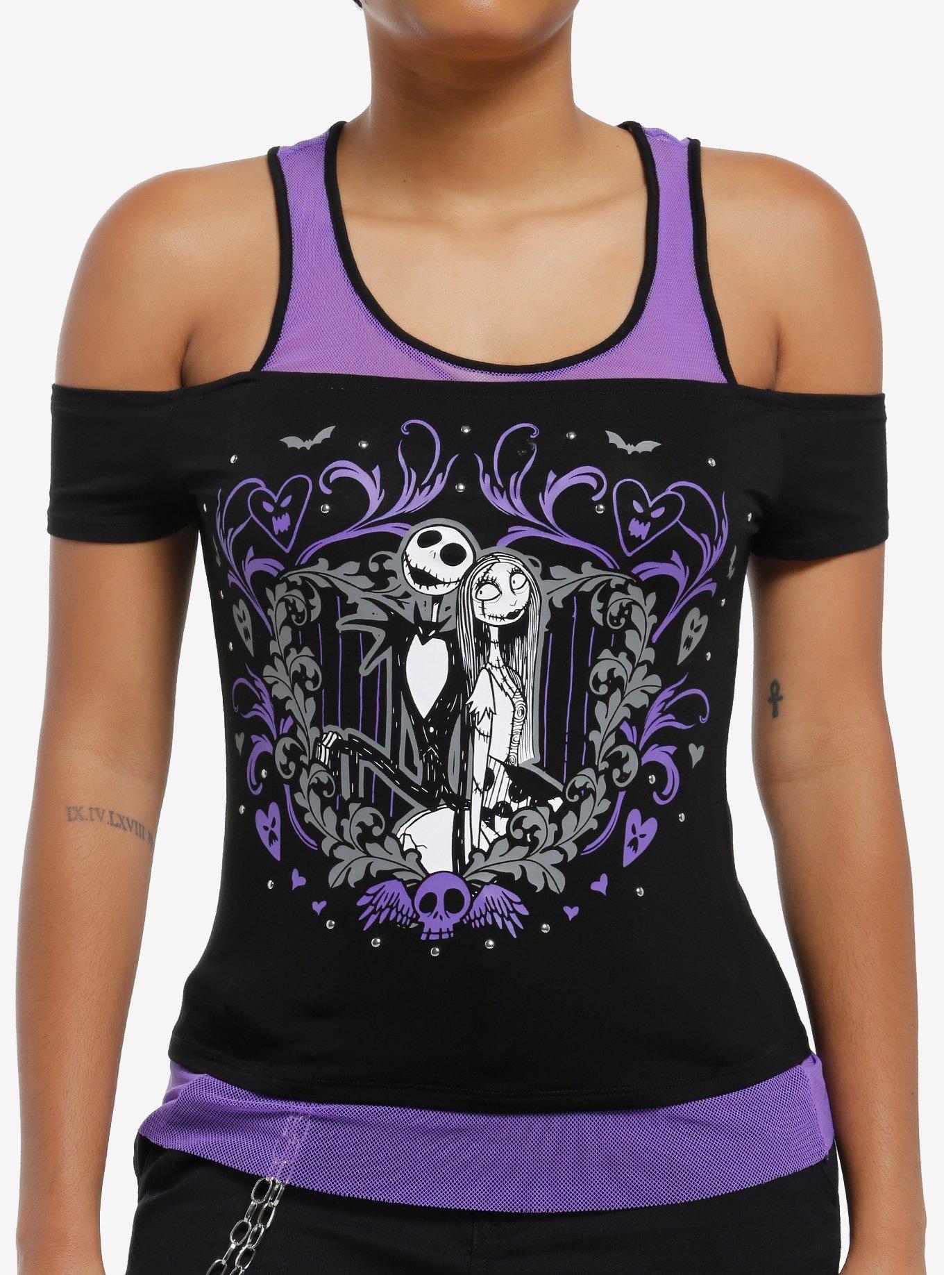 Her Universe The Nightmare Before Christmas Jack & Sally Cold Shoulder Girls Twofer, , hi-res