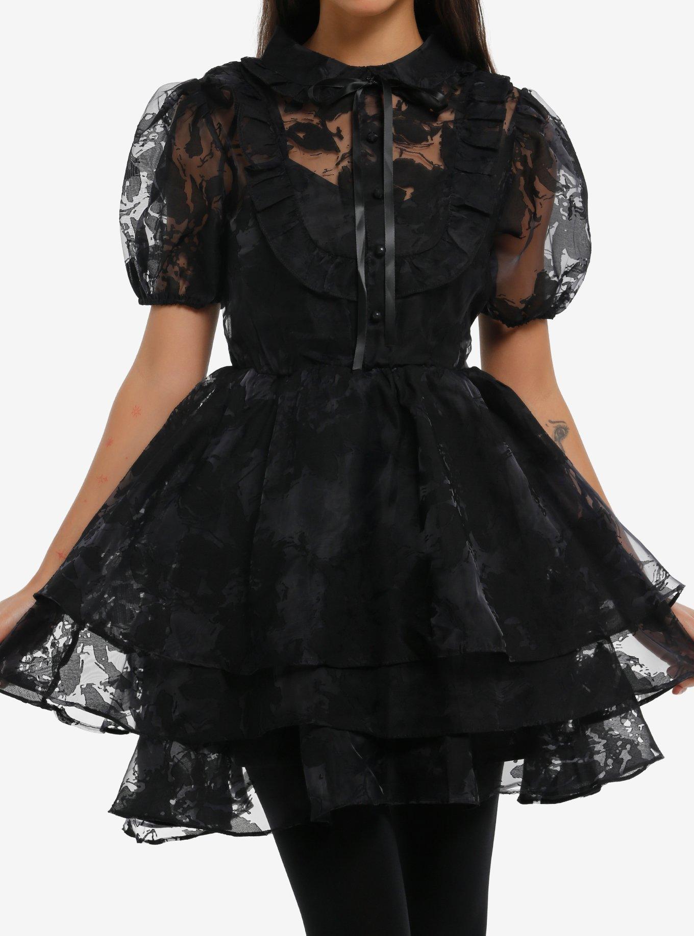 open lace back dress Salon Organza Midi Dress main image 0