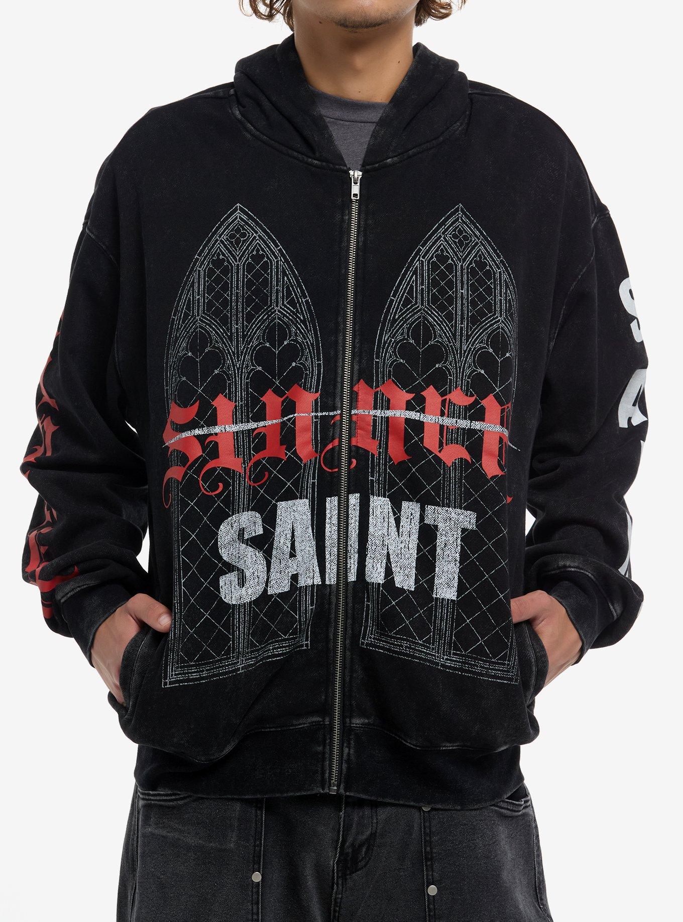 Sinner Saint Cathedral Dark Wash Hoodie | Hot Topic