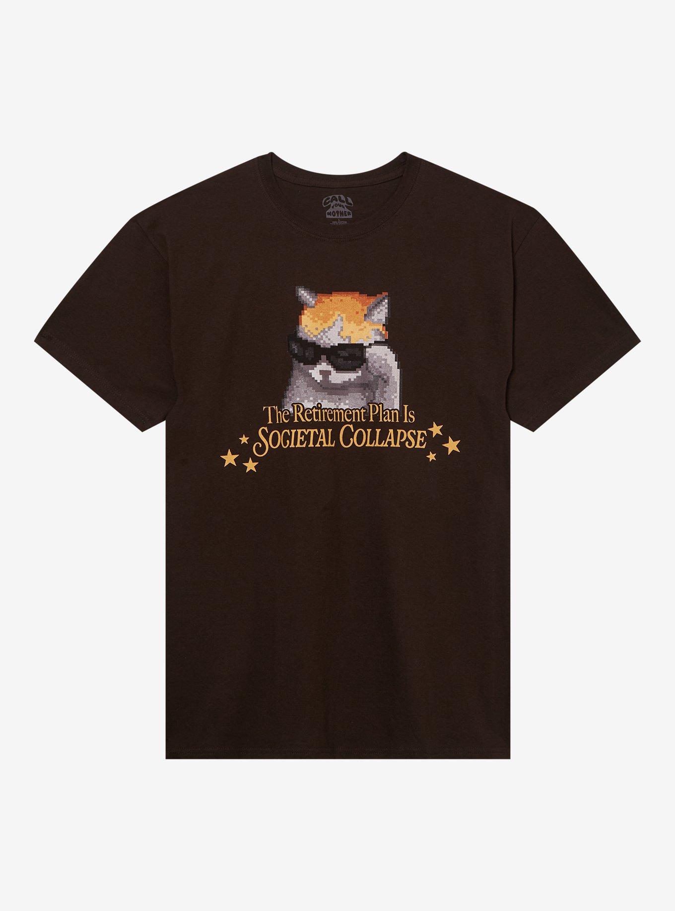 Cat Societal Collapse T-Shirt By Call Your Mother, , hi-res