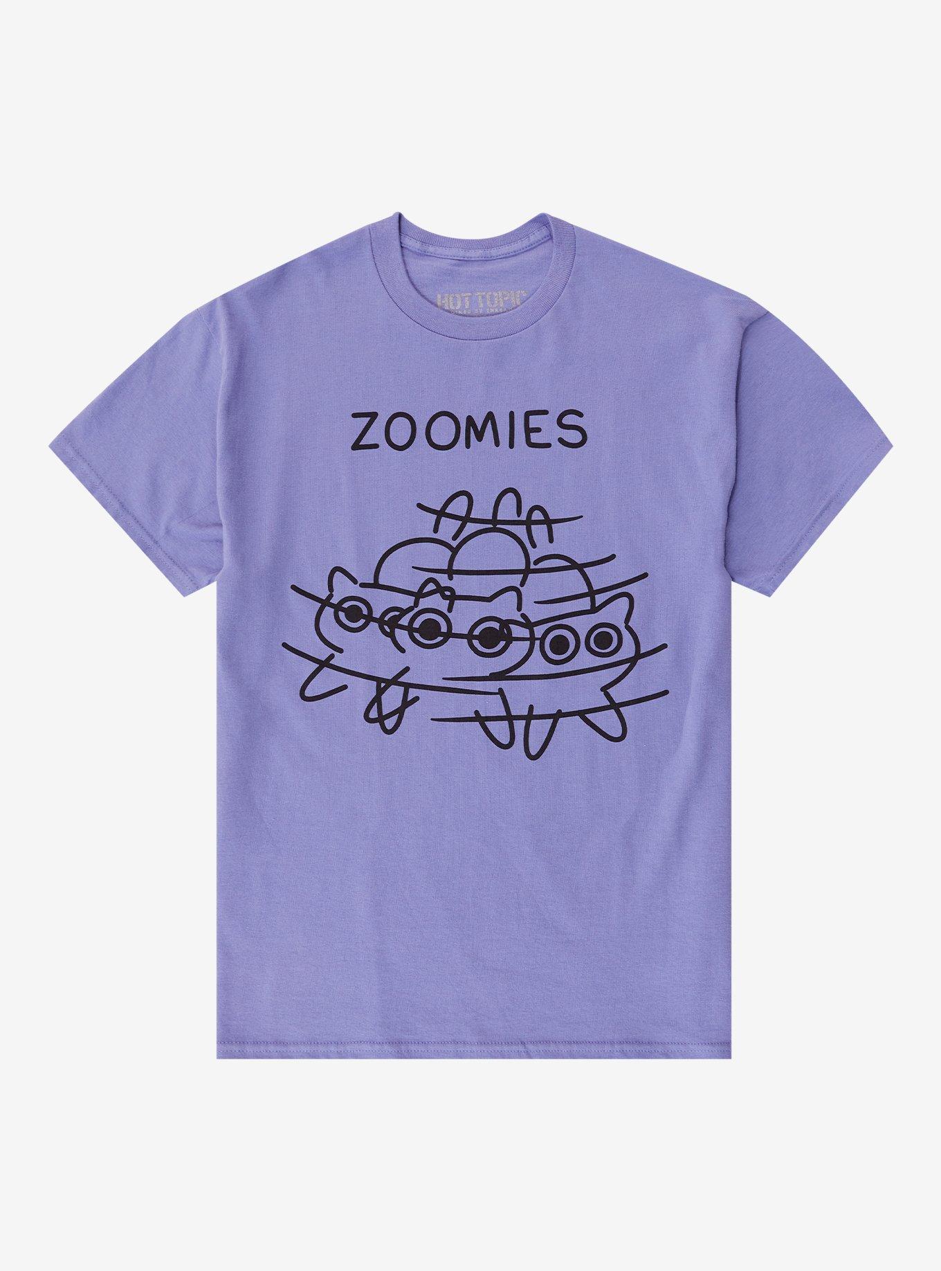 Cat Zoomies T-Shirt By Poorly Cat Draw, , hi-res