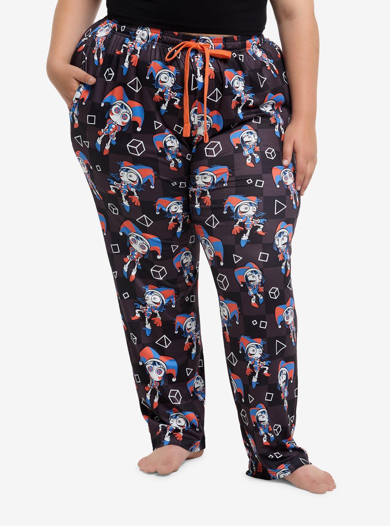 The Amazing Digital Circus Pomni Girls Pajama Pants Plus Size, , hi-res