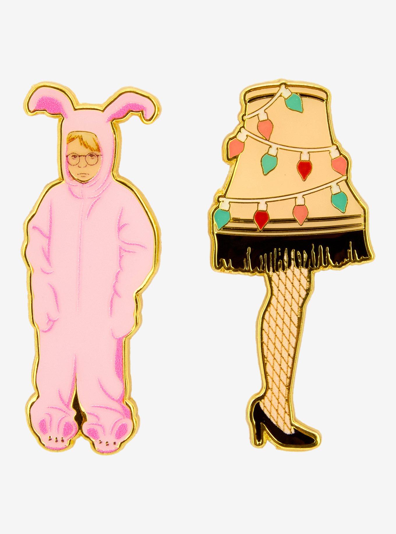 Loungefly A Christmas Story Glow-in-the-Dark Enamel Pin Set — BoxLunch Exclusive, , hi-res