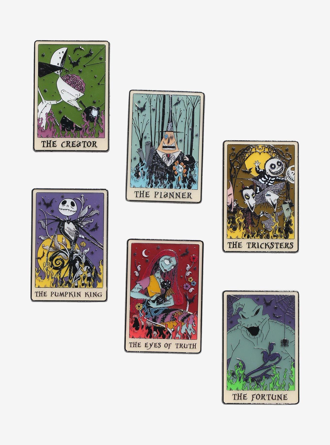 Loungefly Disney The Nightmare Before Christmas Tarot Card Glow-in-the-Dark Blind Box Enamel Pin - BoxLunch Exclusive, , hi-res