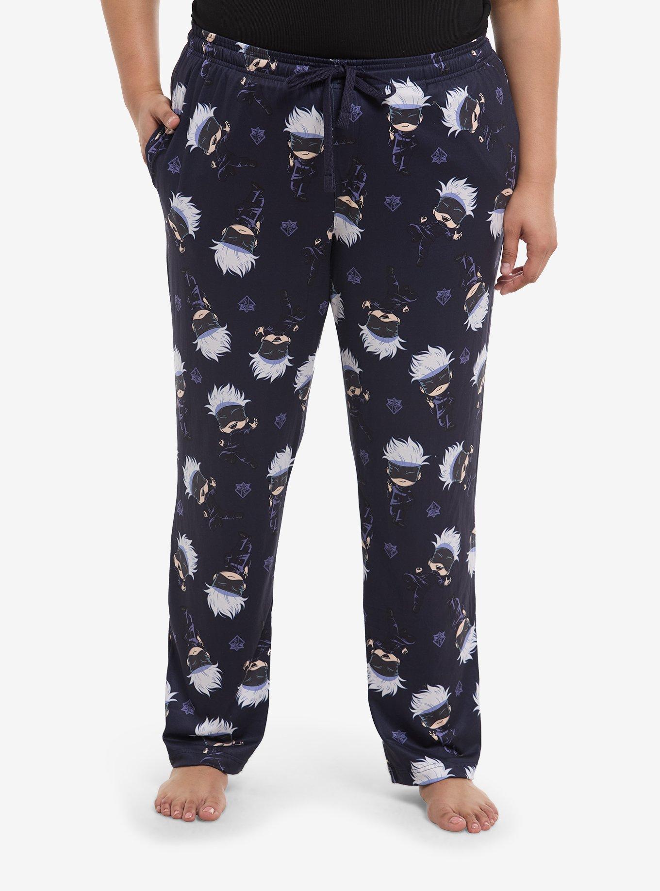 Jujutsu Kaisen Gojo Chibi Girls Pajama Pants Plus Size, , hi-res