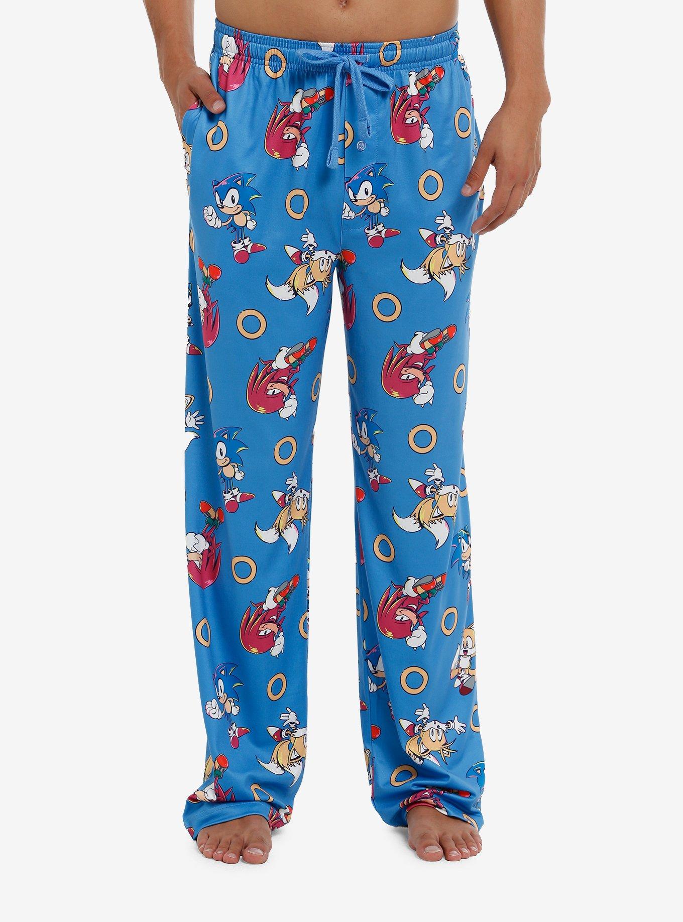 Sonic The Hedgehog Trio Rings Pajama Pants, , hi-res