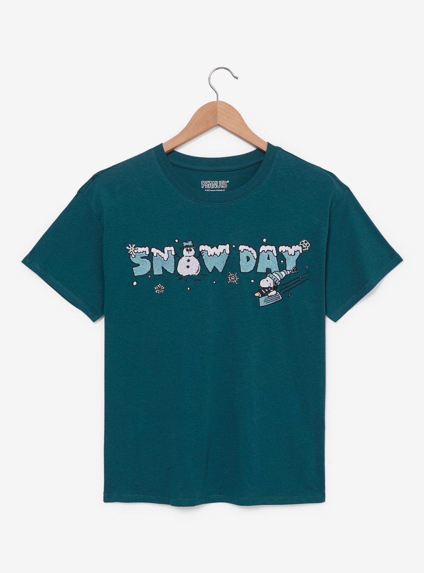 Peanuts Snoopy Snow Day Women's T-Shirt — BoxLunch Exclusive, , hi-res