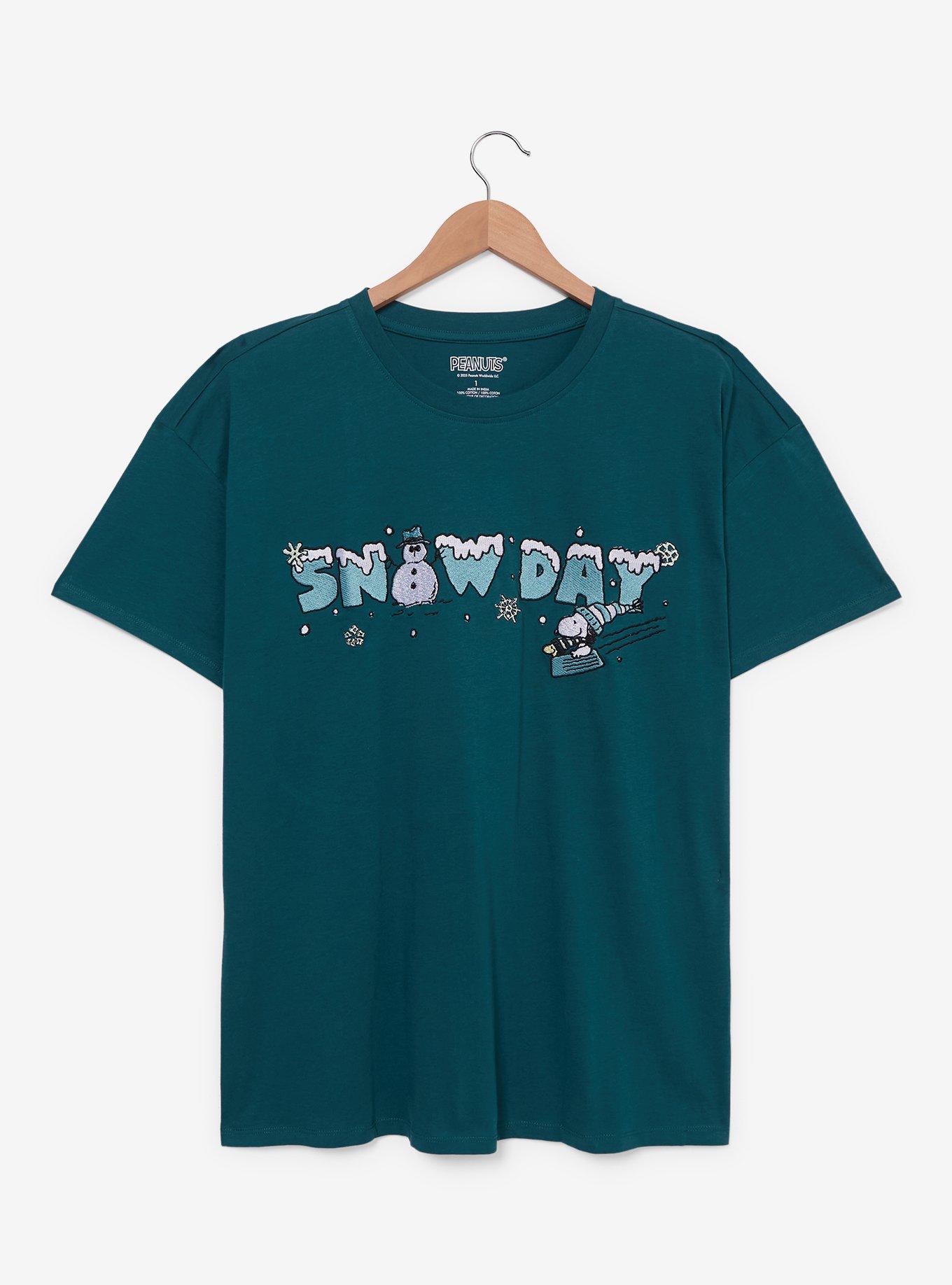 Peanuts Snoopy Snow Day Women's Plus Size T-Shirt &mdash; BoxLunch Exclusive, , hi-res
