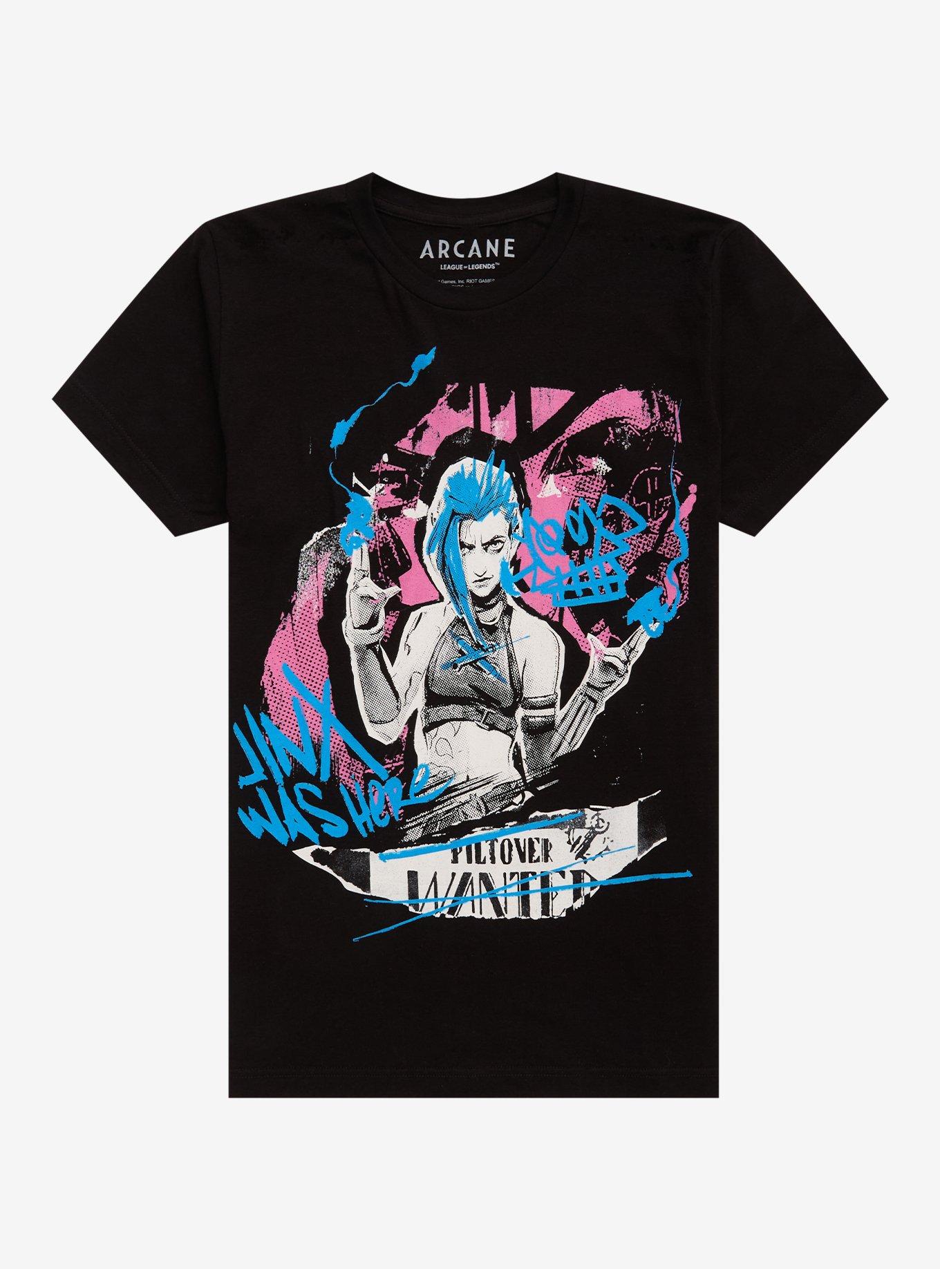 Arcane Jinx Graffiti Poster Double-Sided T-Shirt, , hi-res