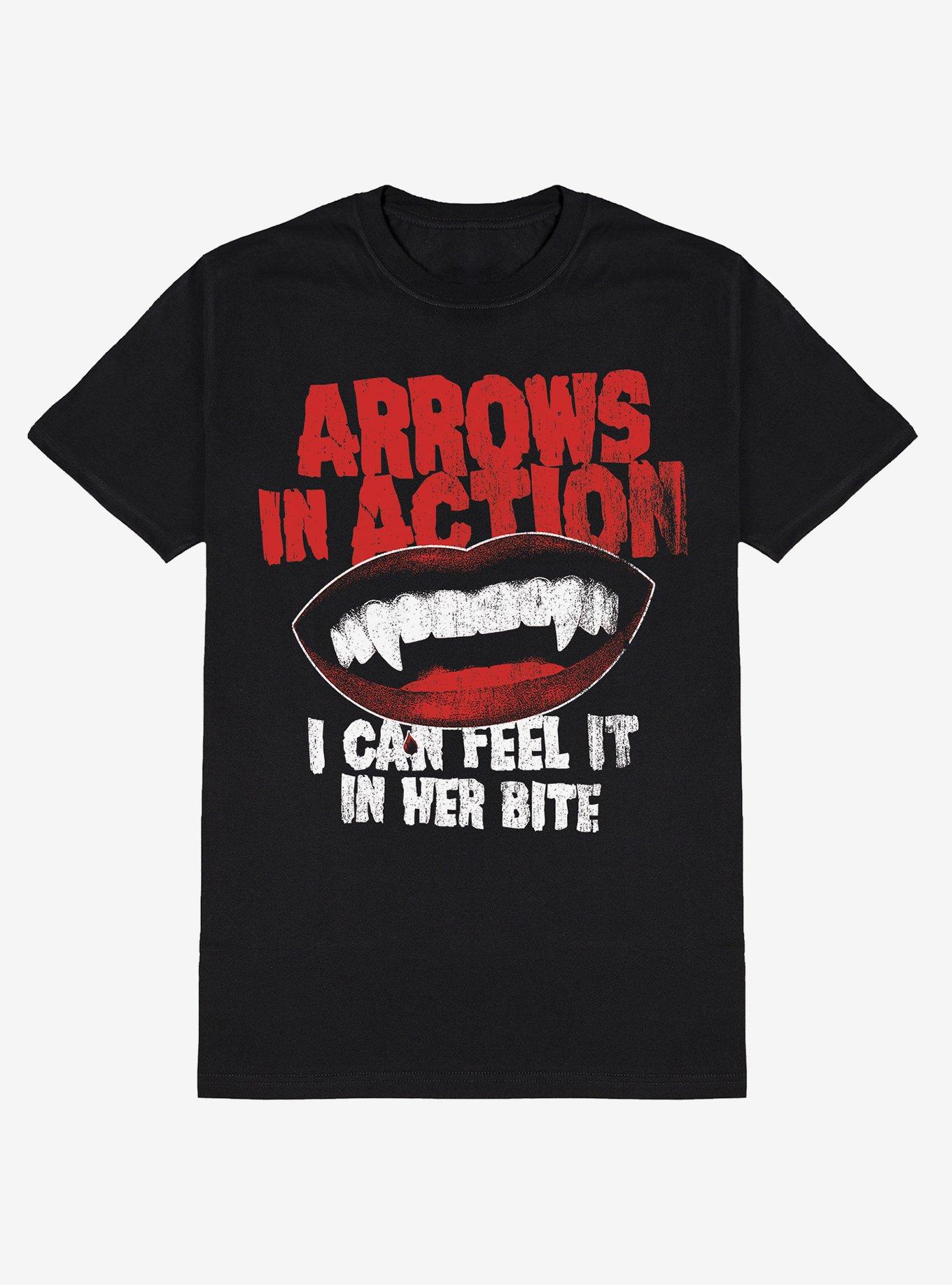 Arrows In Action Vampire Bite T-Shirt Hot Topic Exclusive, , hi-res