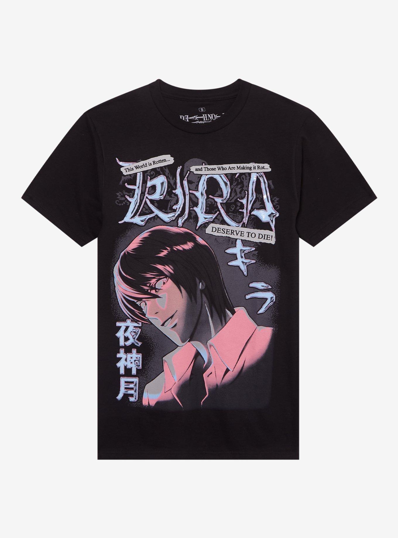 Death Note Kira Shiny Print T-Shirt, , hi-res