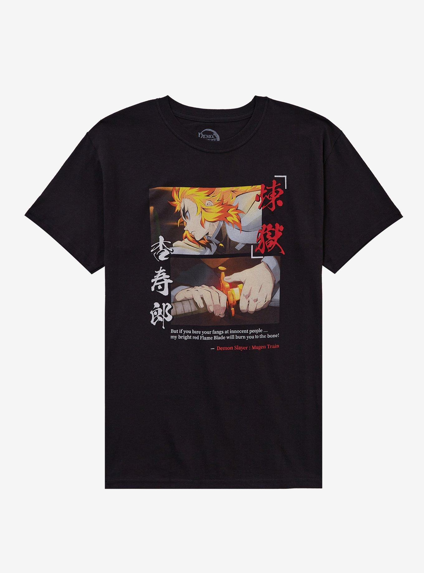 Demon Slayer: Kimetsu No Yaiba Rengoku Sword Panels T-Shirt, , hi-res