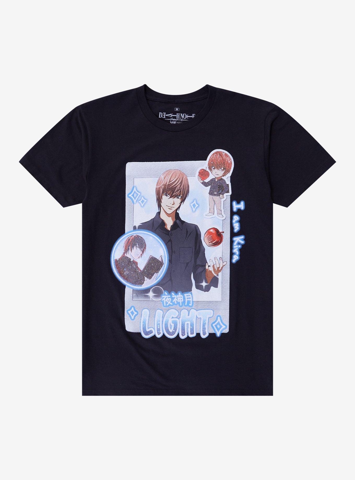 Death Note Light Chibi Glitter T-Shirt, , hi-res