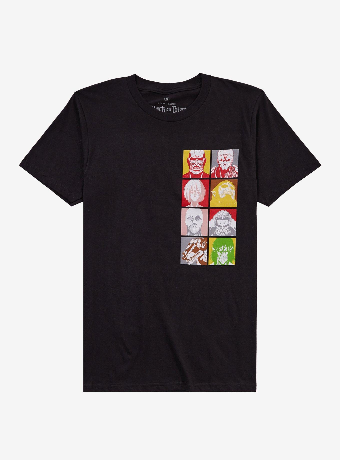 Attack On Titan Titan Powers Double-Sided T-Shirt, , hi-res