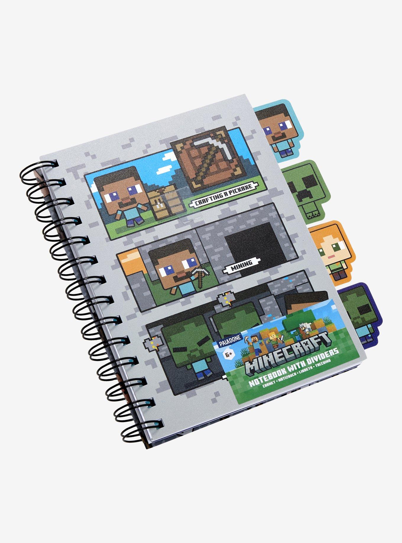 Minecraft Figural Notebook With Dividers, , hi-res