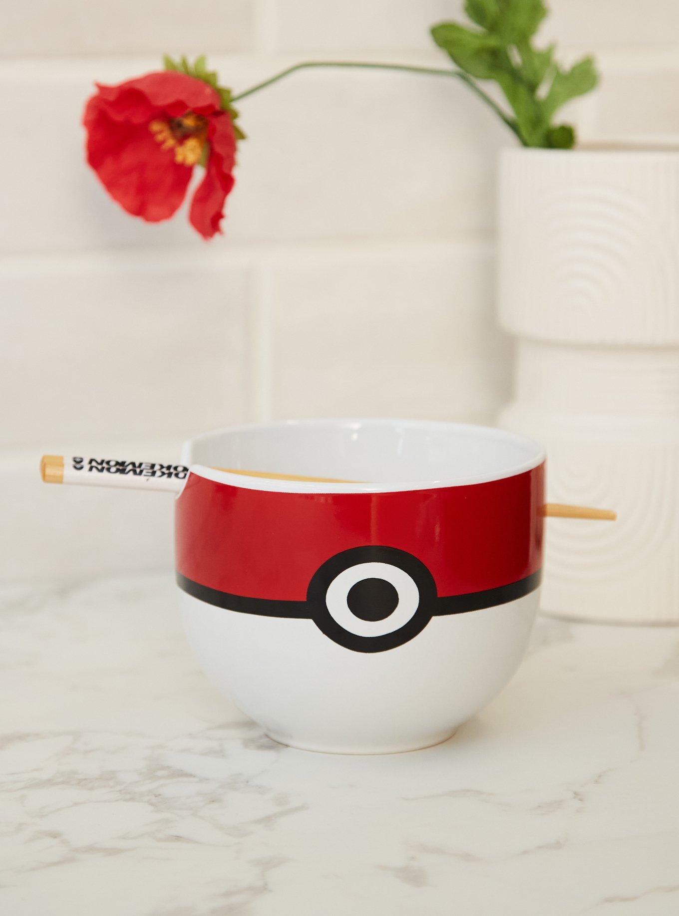 Pokémon Poké Ball Ramen Bowl With Chopsticks, , hi-res