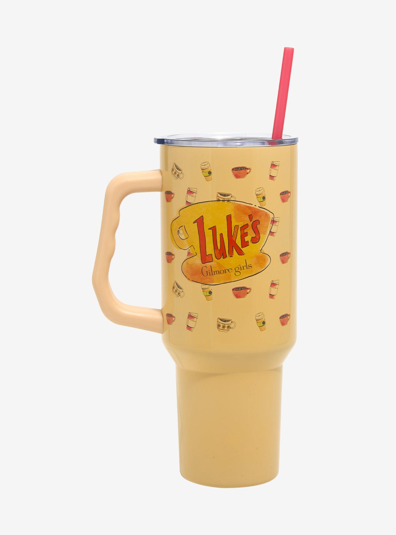 Gilmore Girls Luke's Diner Straw Tumbler With Handle, , hi-res