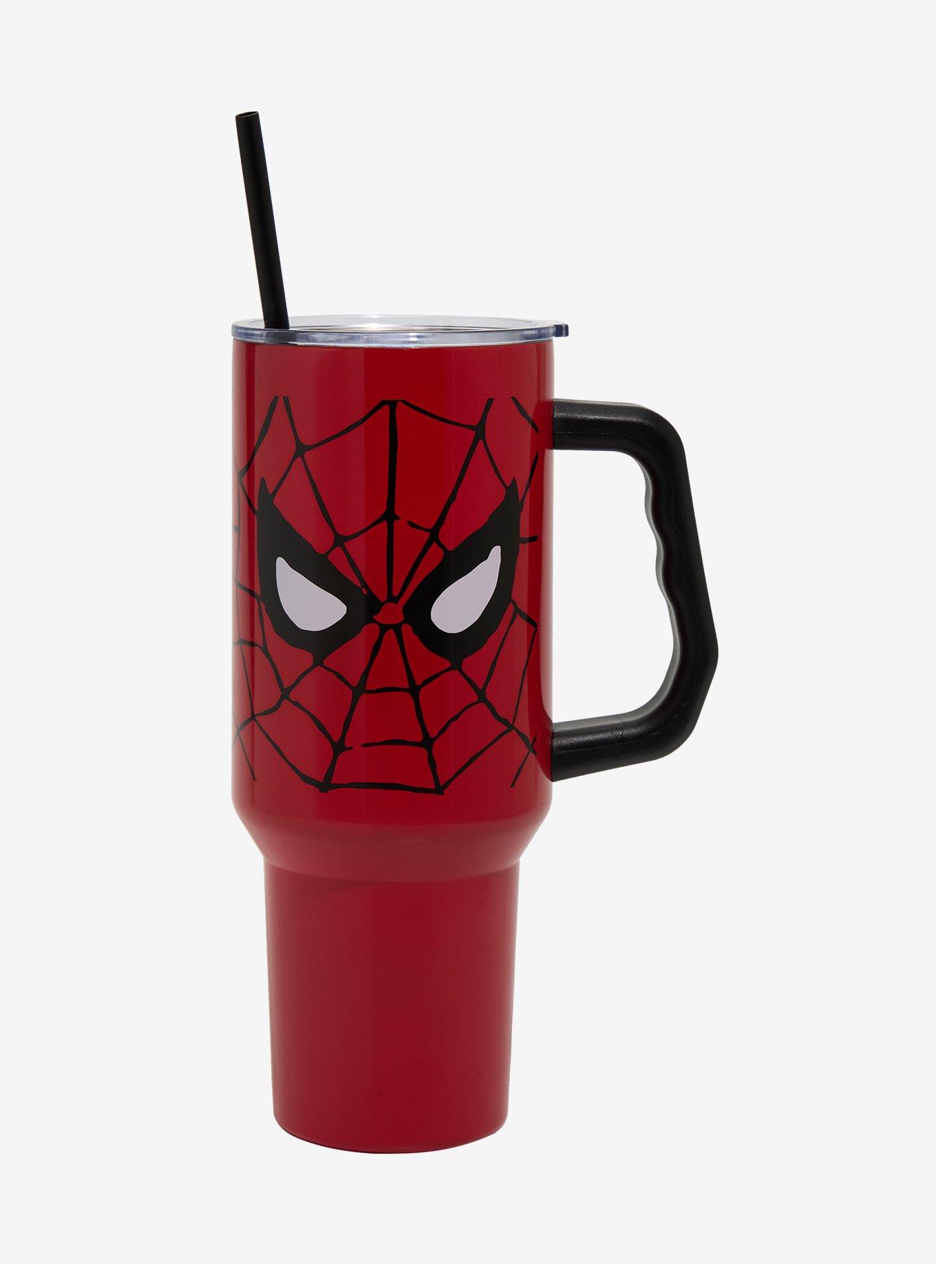 Marvel Spider-Man Mask Straw Tumbler With Handle, , hi-res