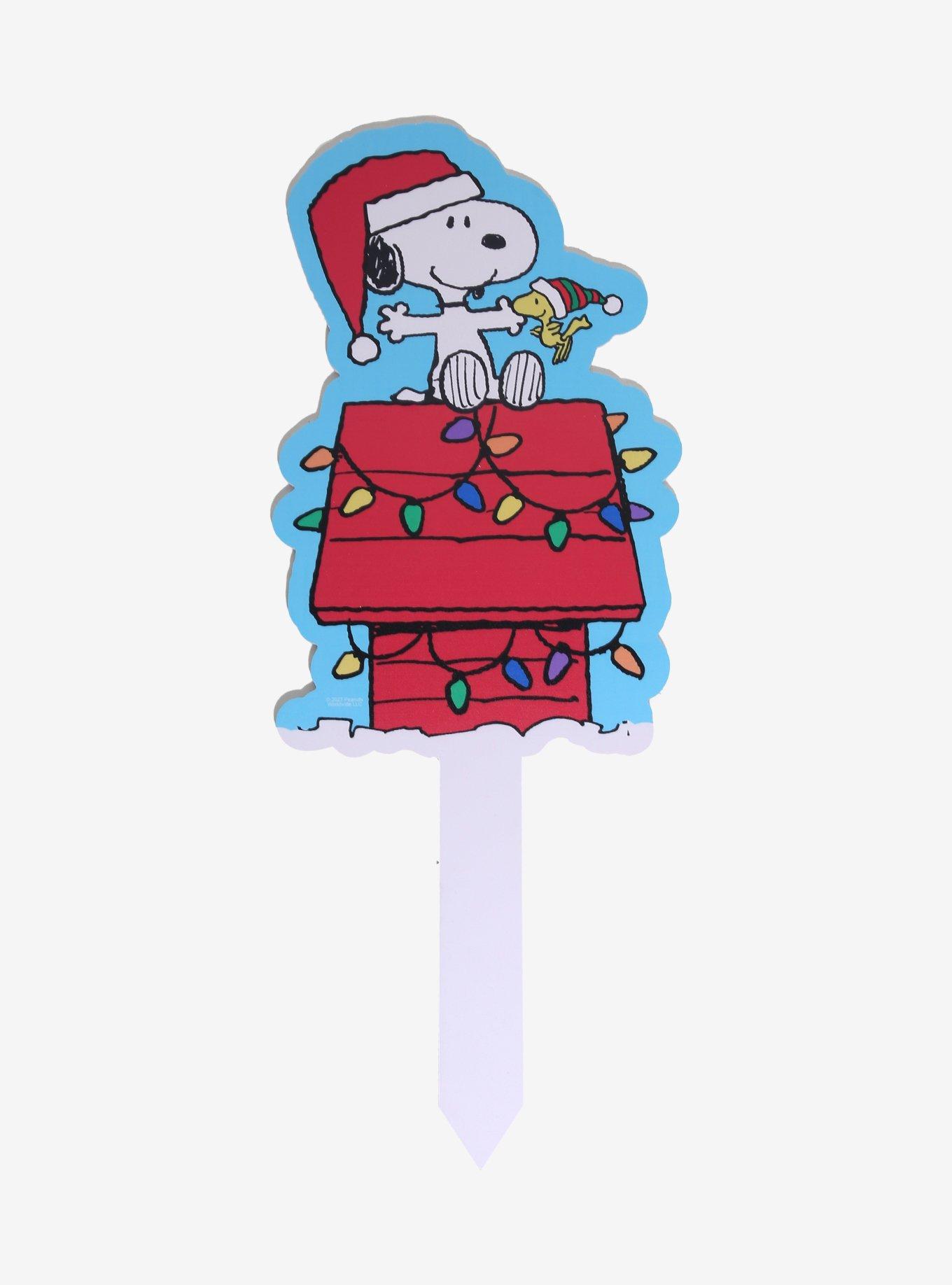 Peanuts Snoopy & Woodstock Holiday Yard Sign, , hi-res