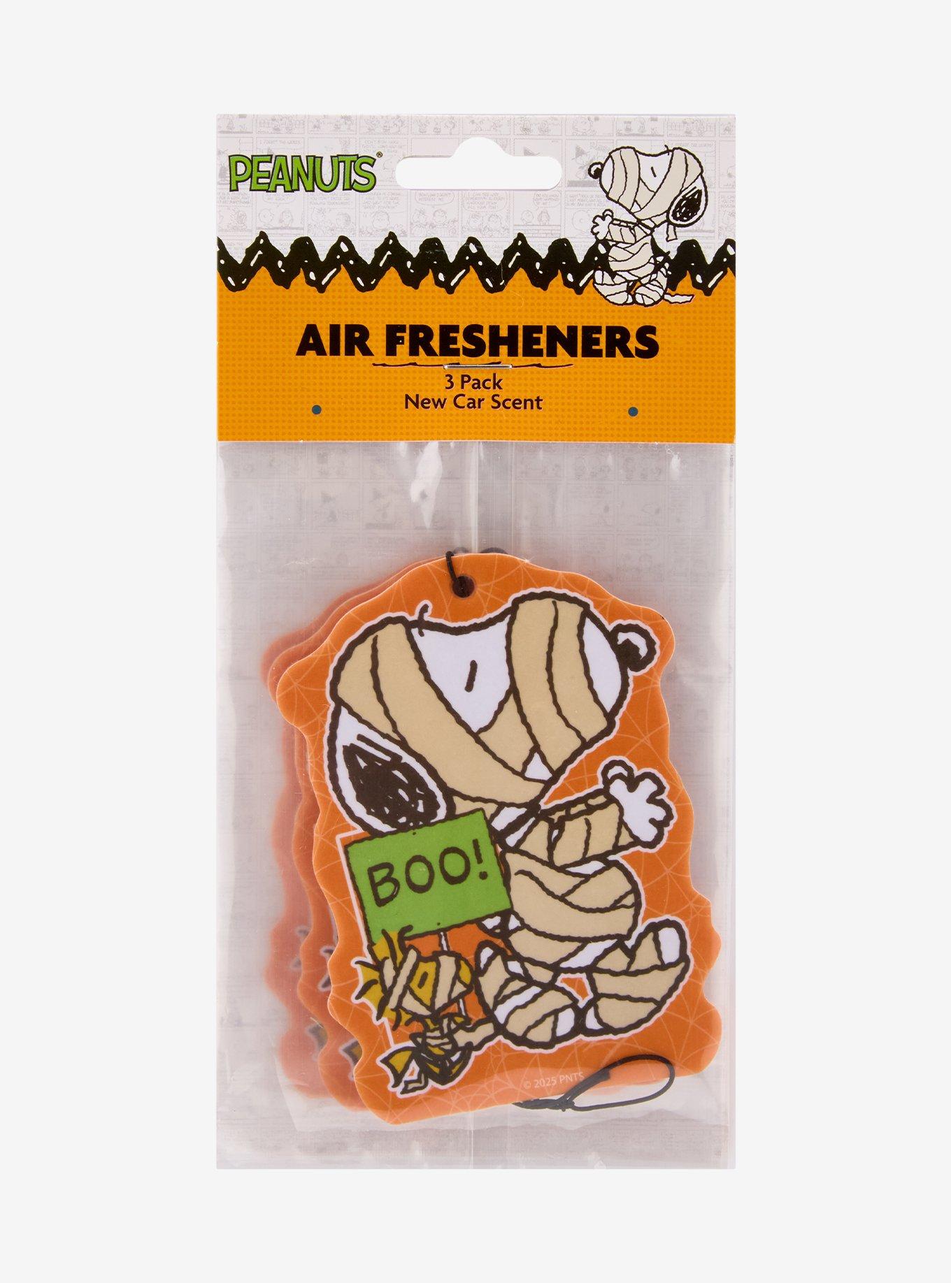 Peanuts Snoopy & Woodstock Mummy Costume New Car Scented Air Freshener Set