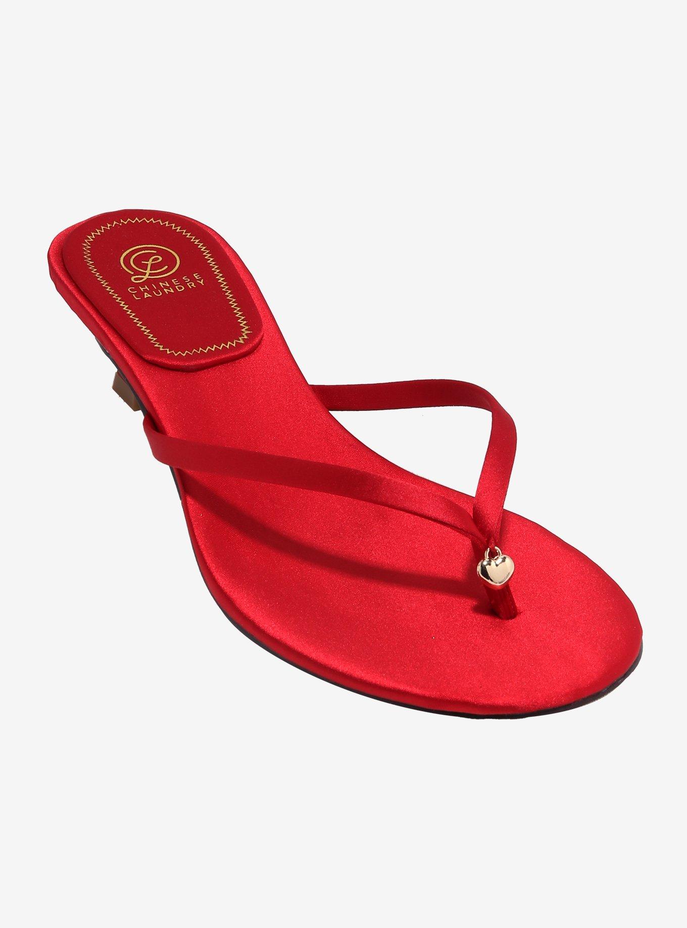 Chinese Laundry Red Brissa Sandal Heels, , hi-res